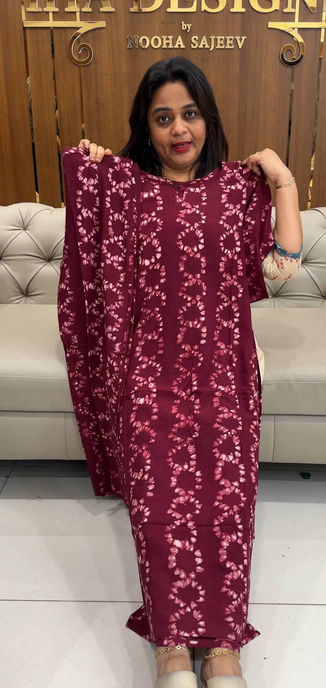 BATIK PRINTED TOP AND BOTTOM - IHA 25187