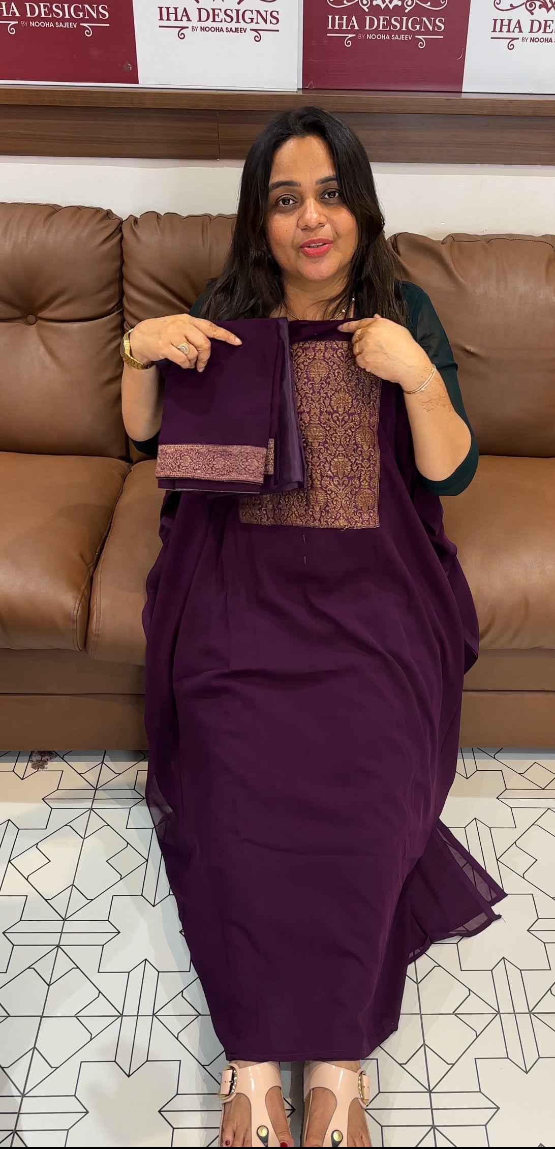 BANARASI UNSTITCHED SALWAR SUITS - IHA 27654