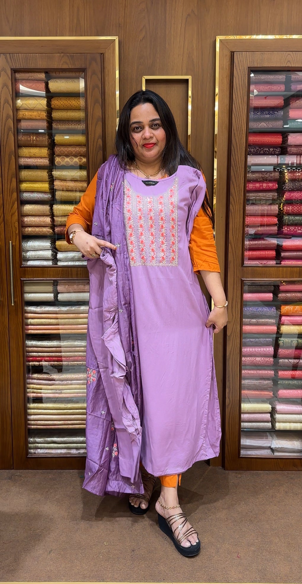 READY TO WEAR TOP, BOTTOM AND DUPATTA - IHA 24039