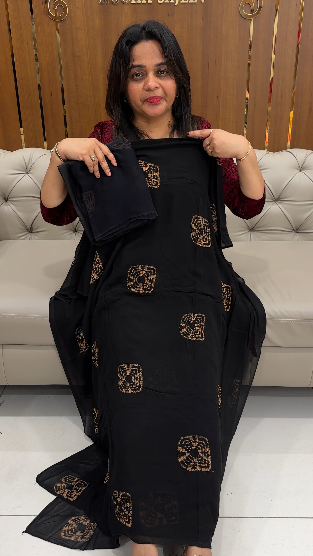 VISCOSE GEORGETTE UNSTITCHED SALWAR SUITS - IHA 25945