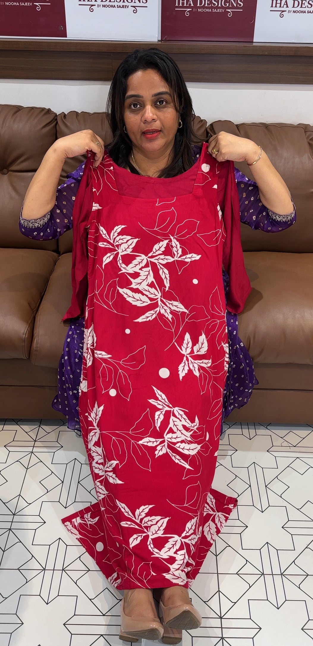 PRINTED LONG TOPS - IHA 25460