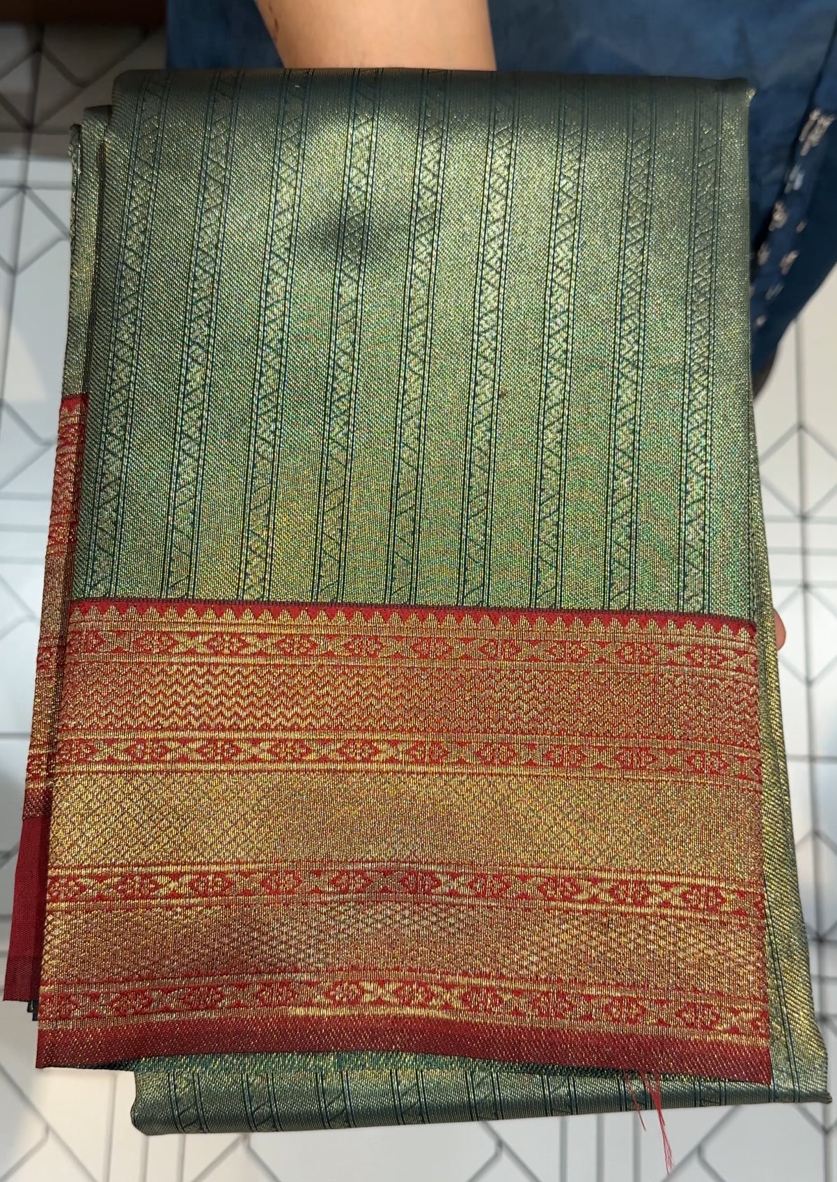 SEMI BROCADE SILK SAREES - IHA 23987