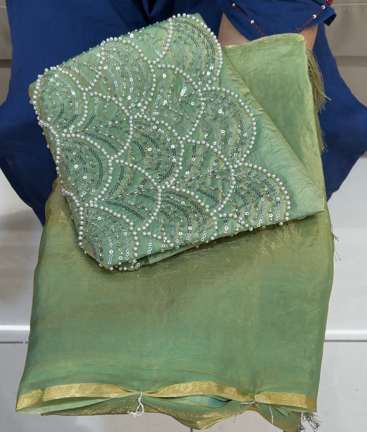 DESIGNER HAND WORKED SAREES - IHA 25964