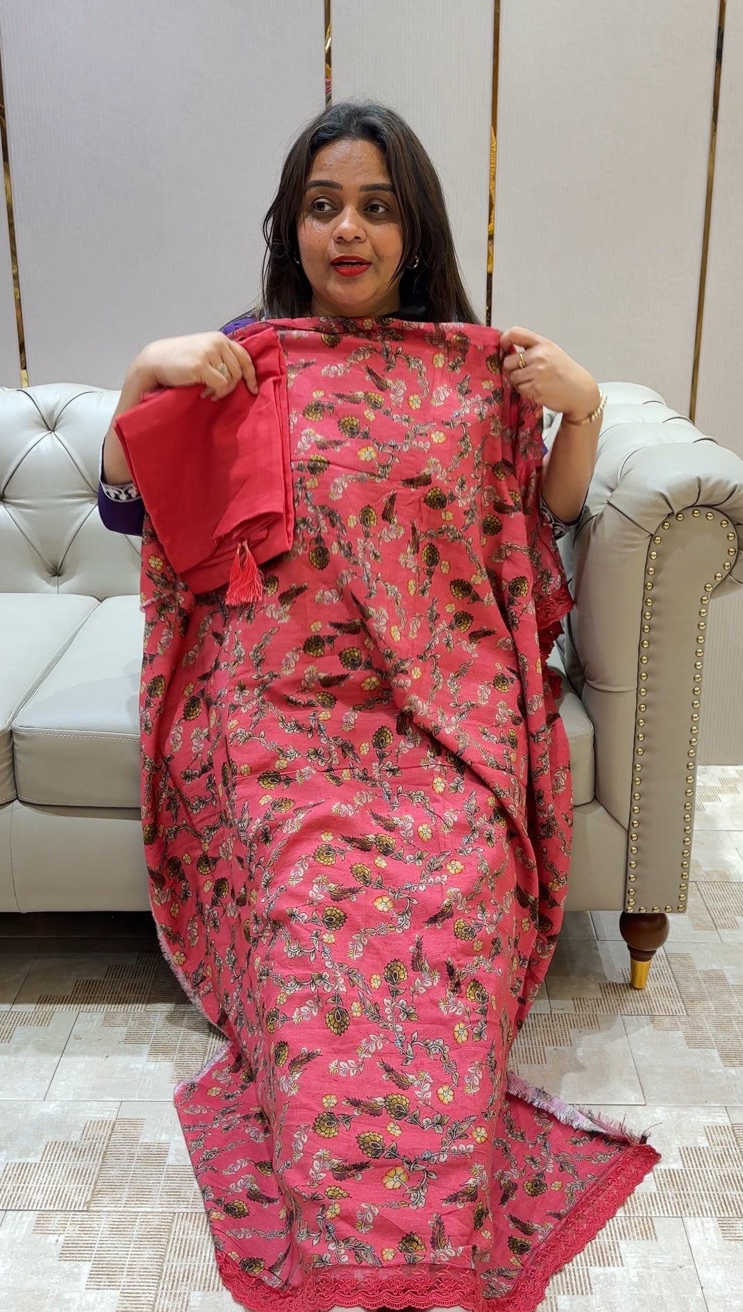 MUSLIN SILK UNSTITCHED SALWAR SUITS - IHA 22973