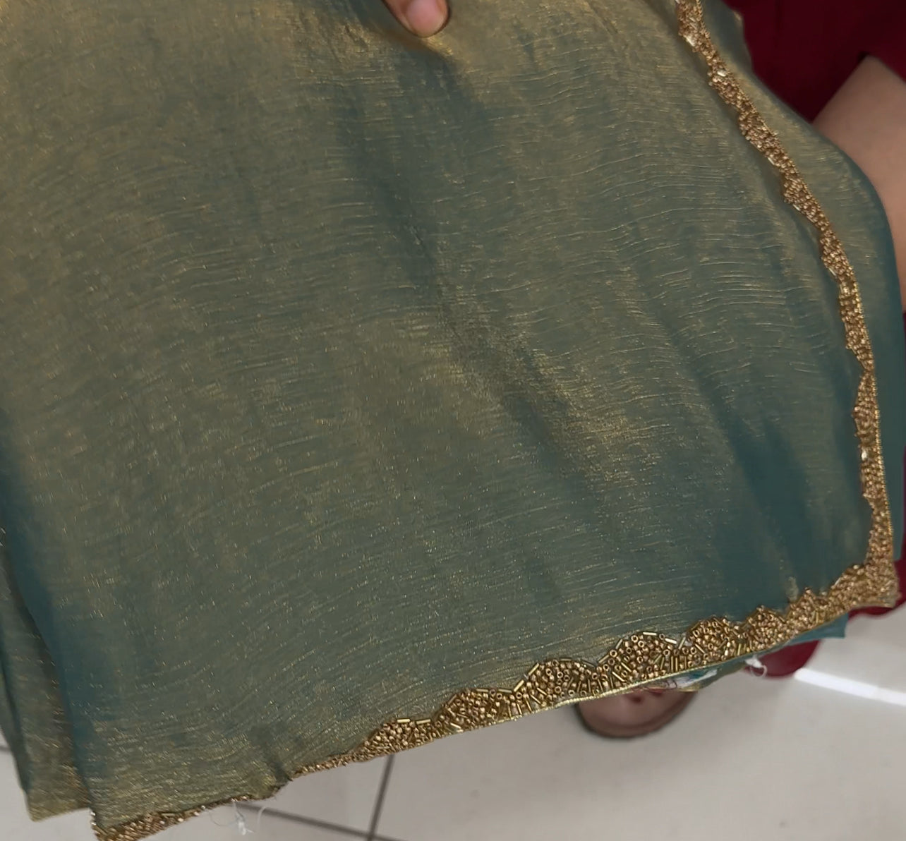 ORGANZA HAND WORKED SAREES - IHA 27641