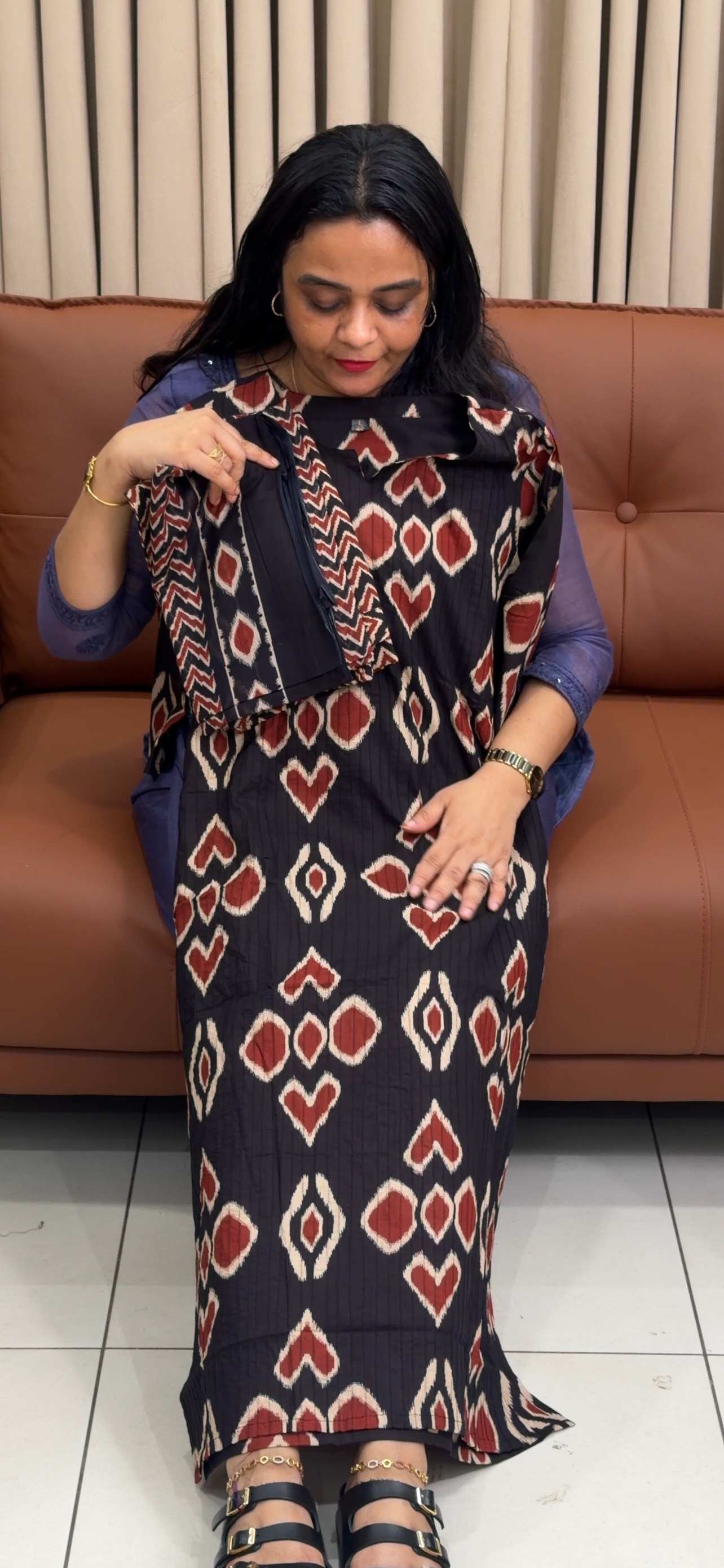 COTTON TOP, BOTTOM AND DUPATTA - IHA 34887