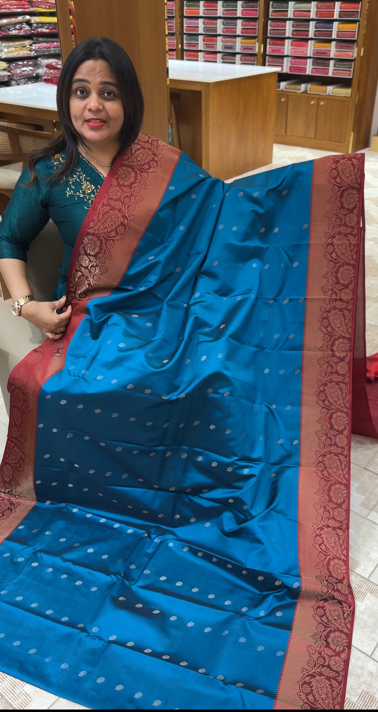 DESIGNER KANCHIPURAM SILK SAREES - IHA 26104