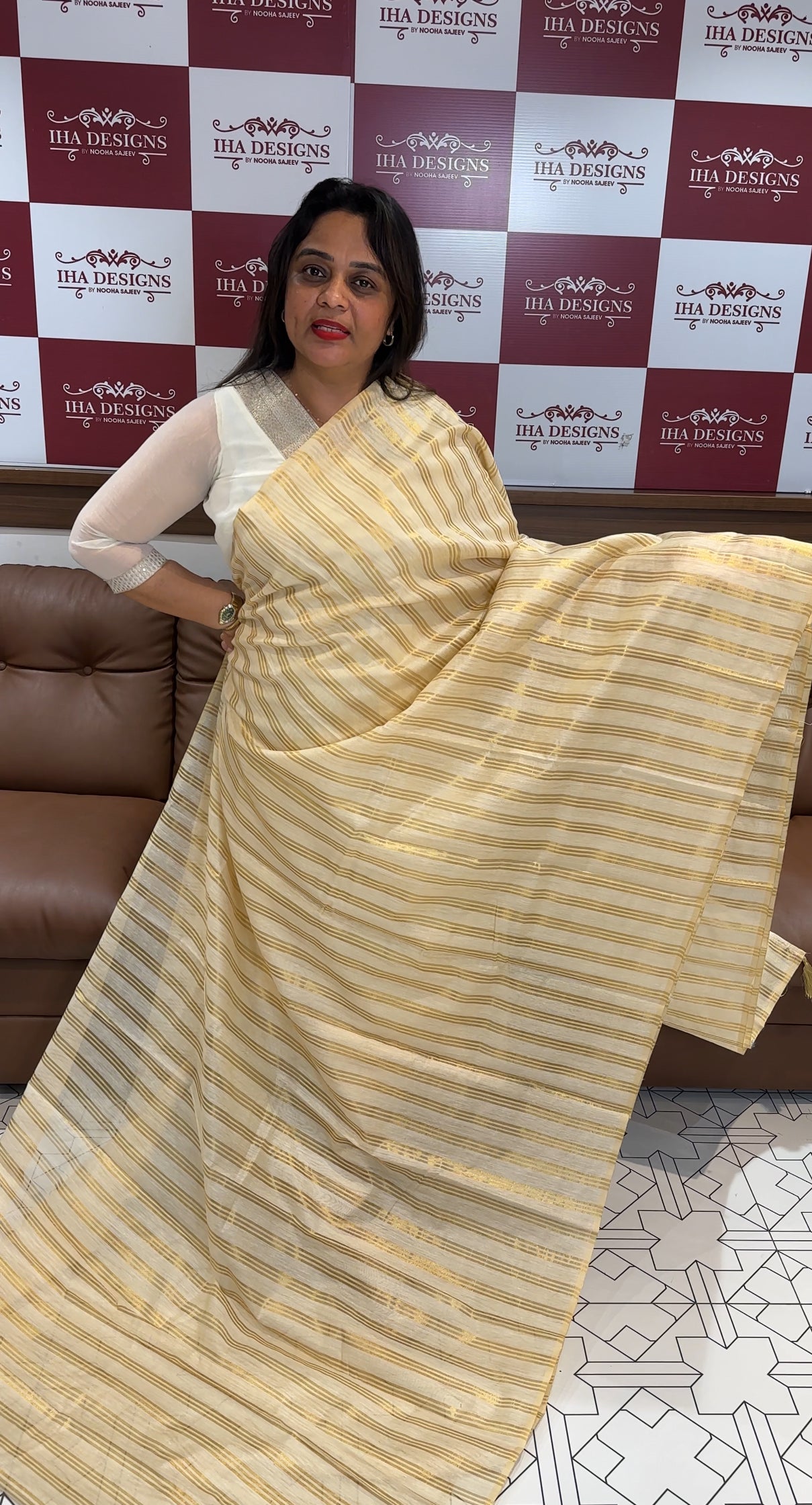 MODAL CHANDERI ONAM SAREES - IHA 26013