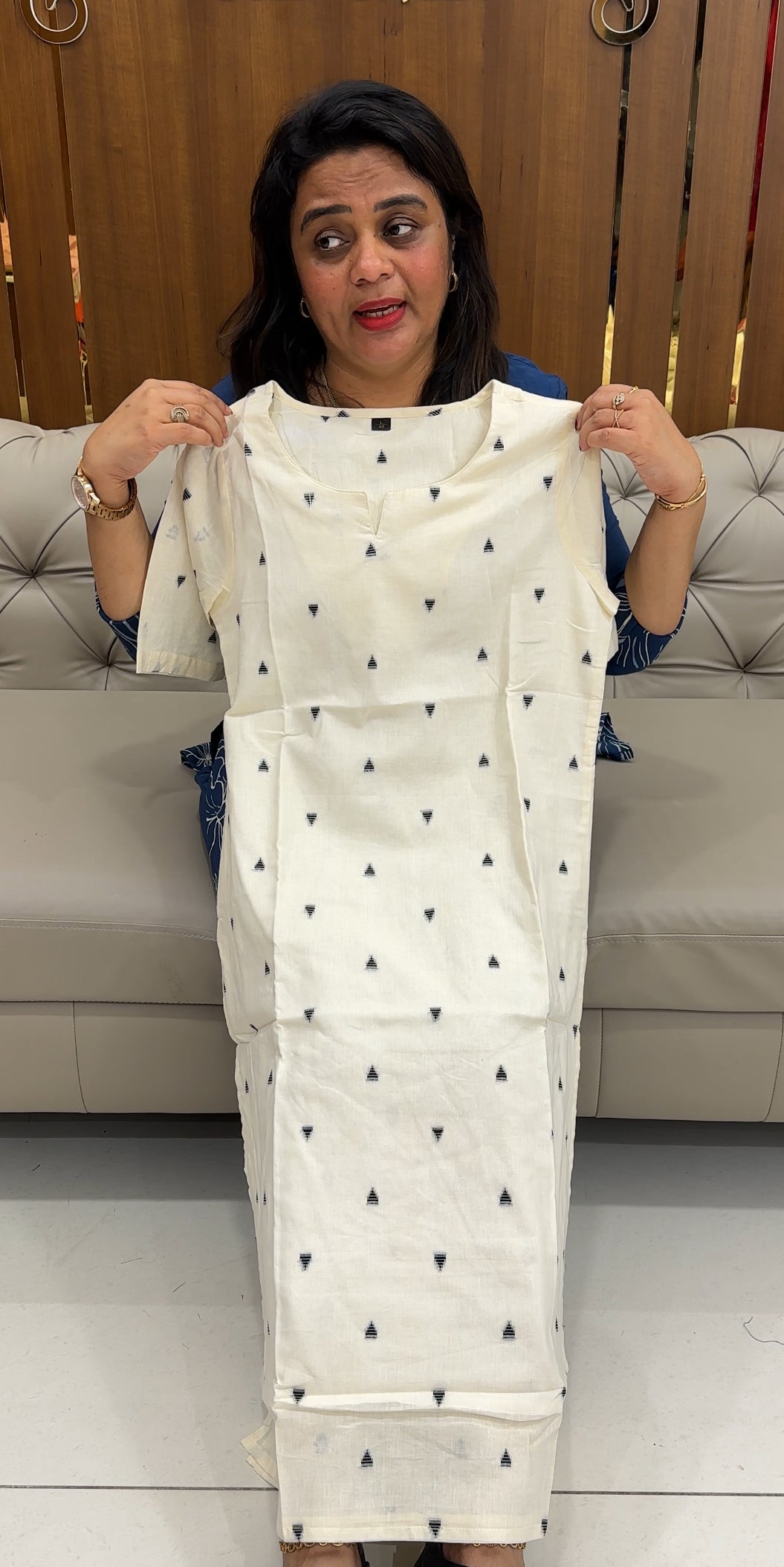 MUL COTTON LONG TOPS - IHA 25927