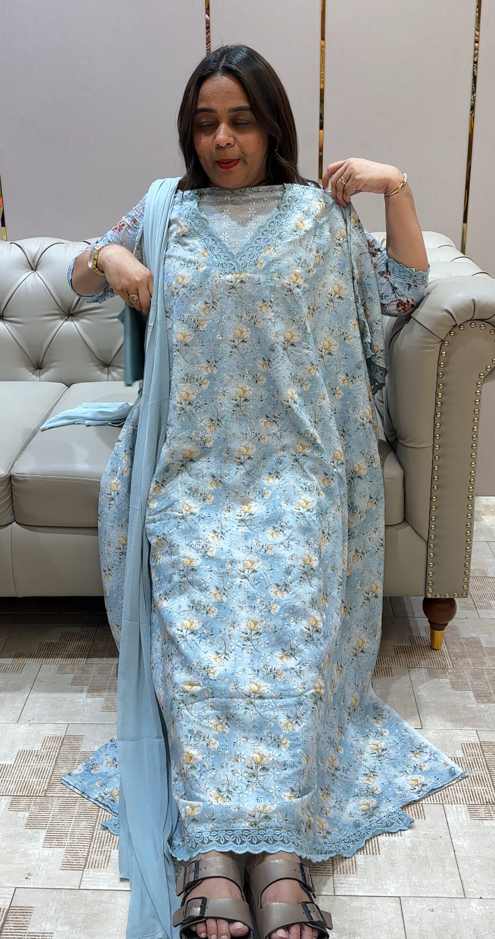 COTTON HAKOBA UNSTITCHED SALWAR SUITS - IHA 22194