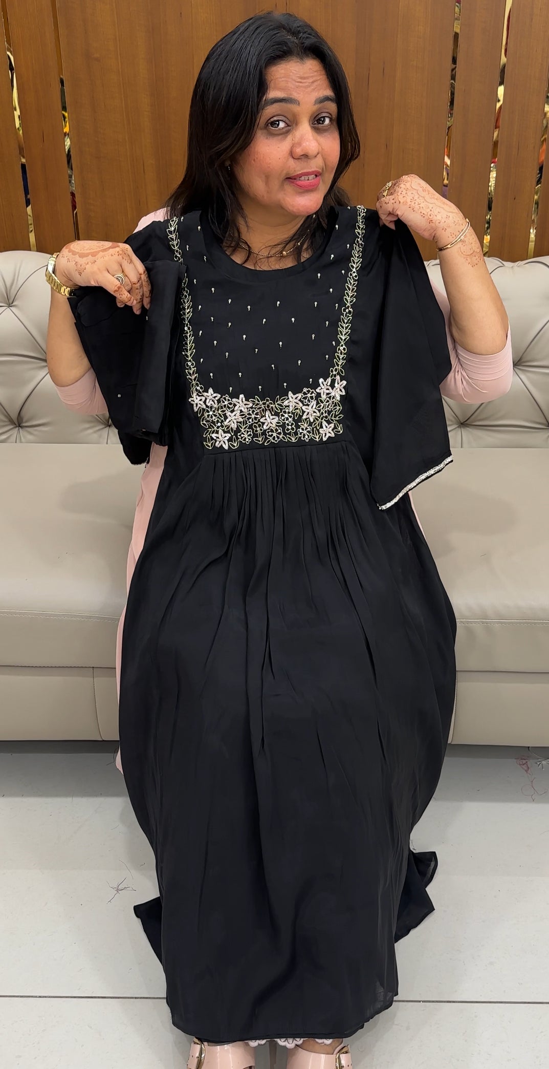 MUL CHANDERI TOP, BOTTOM AND DUPATTA - IHA 27584