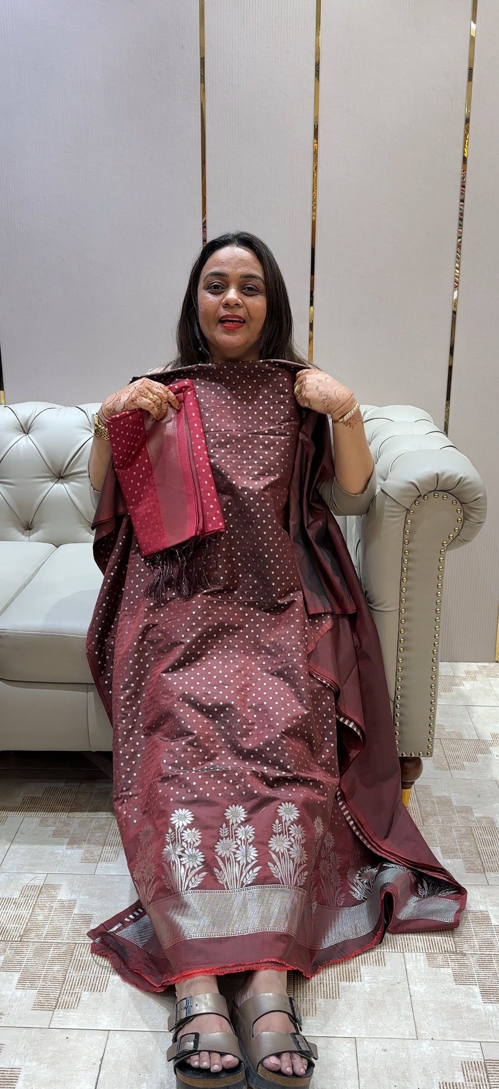 SEMI KATAN UNSTITCHED SALWAR SUITS - IHA 22967