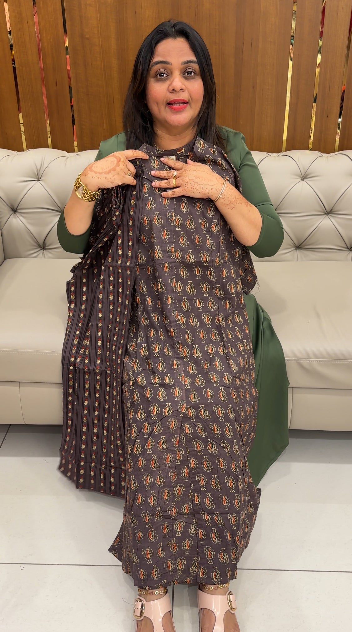 AJRAKH PRINTED LONG CO-ORDS SETS - 27573