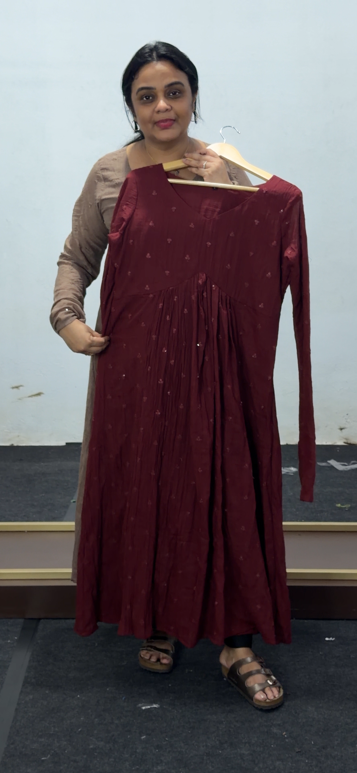 MUL MUL COTTON LONG ALINE TOPS - IHA 36054