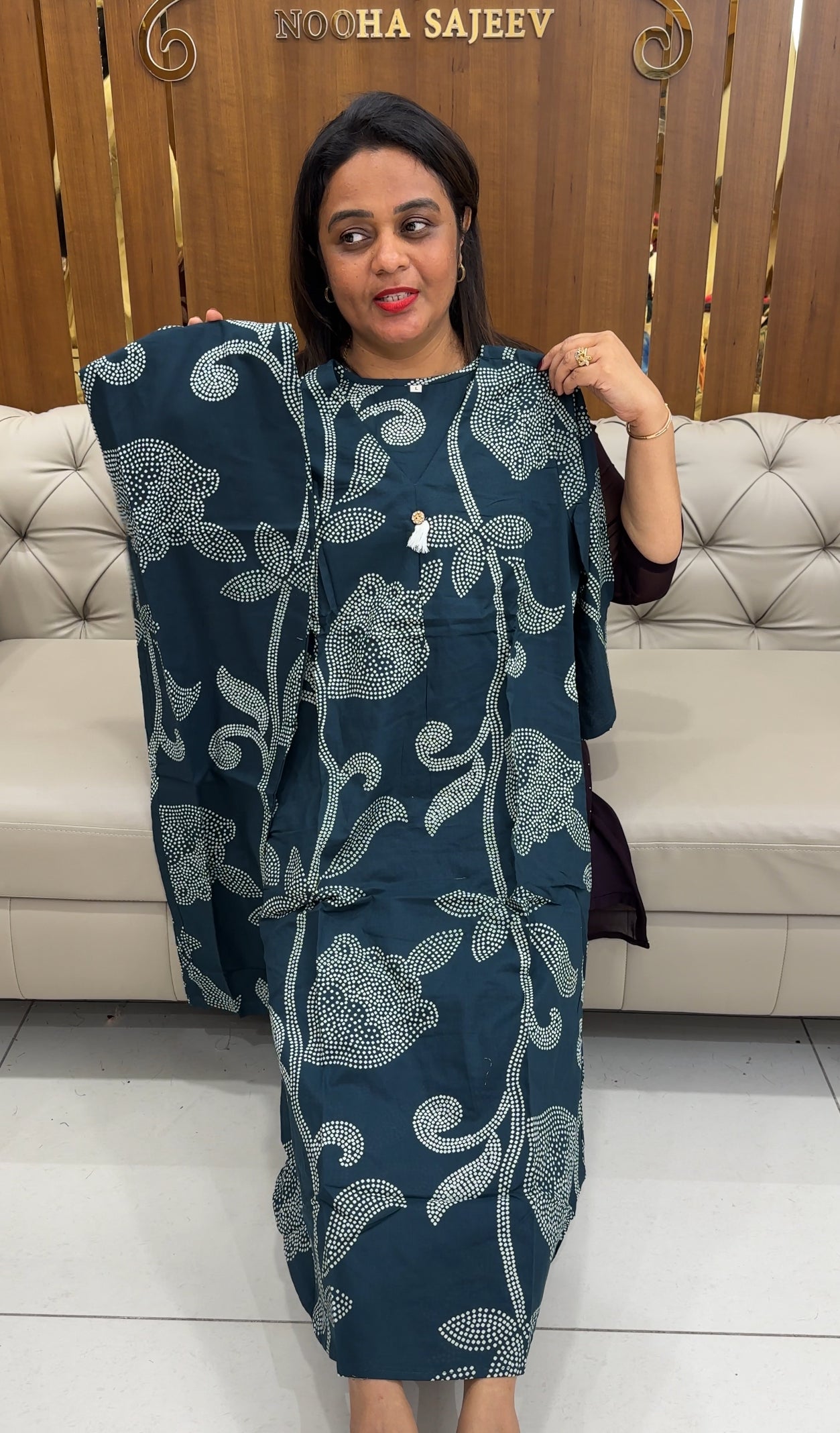 BUDGET BUY LONG A-LINE TOP AND BOTTOM - IHA 25636