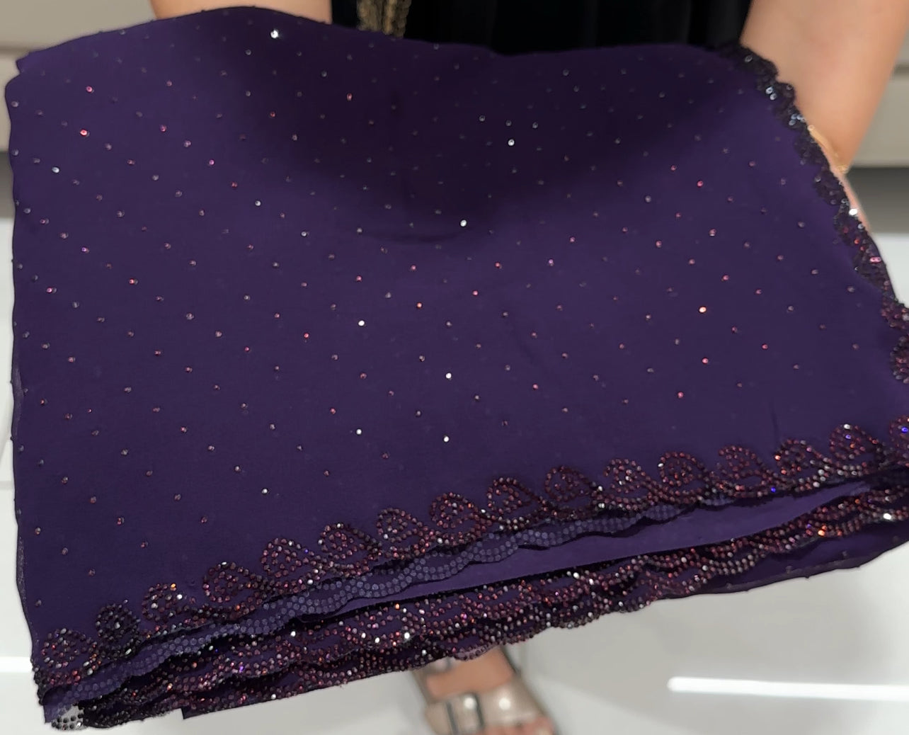 FAUX GEORGETTE DESIGNER SAREES - IHA 24212