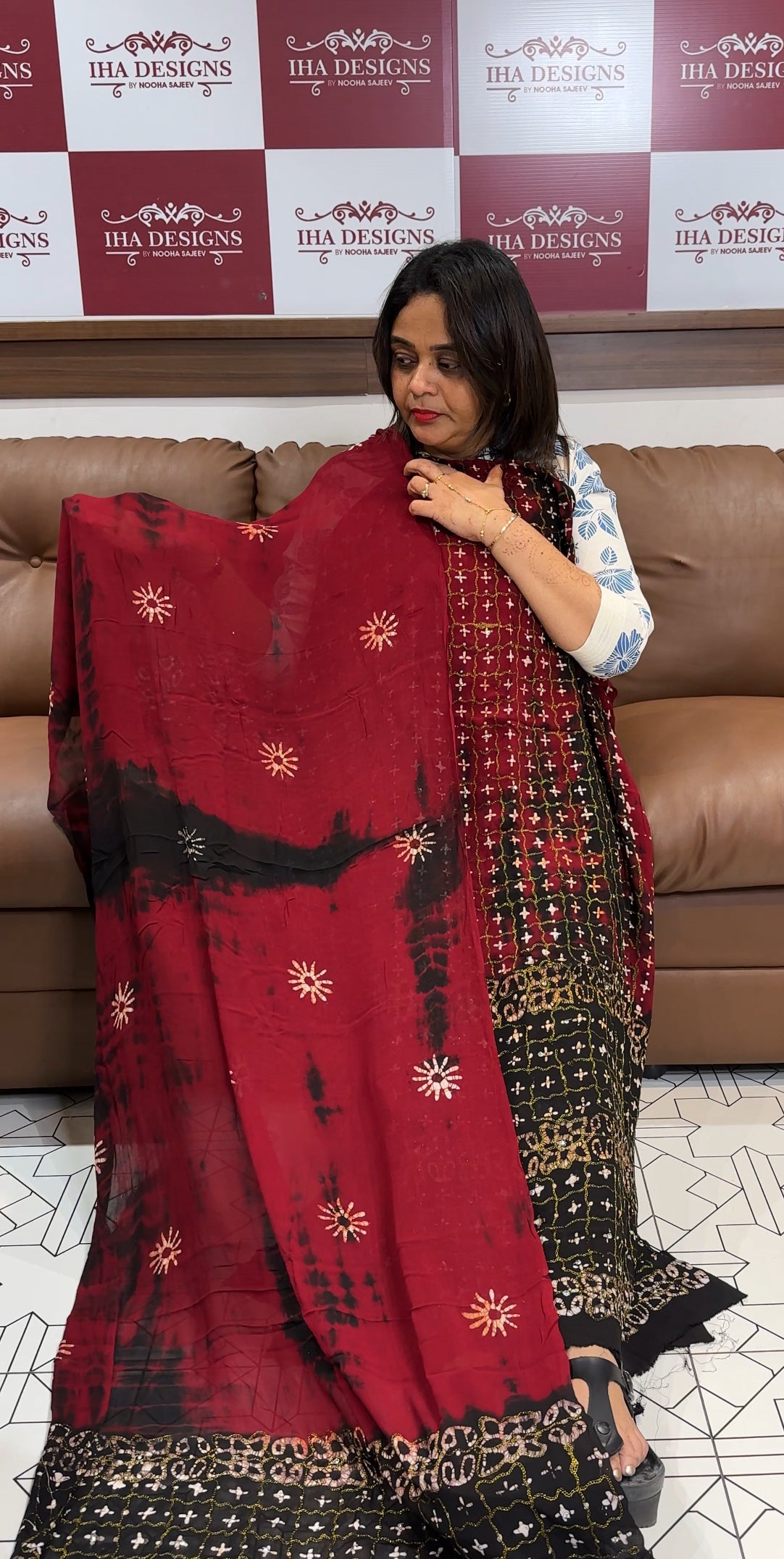 BATIK PRINTED UNSTITCHED SALWAR SUITS - IHA 23990