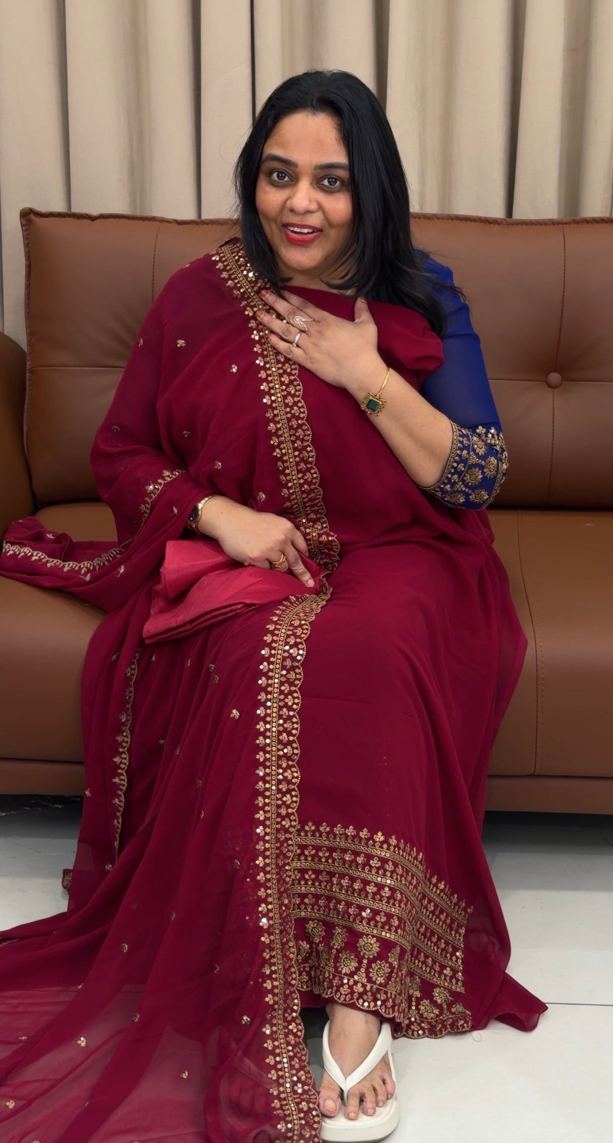 FORWARD GEORGETTE UNSTITCHED SALWAR SUITS - IHA 33449