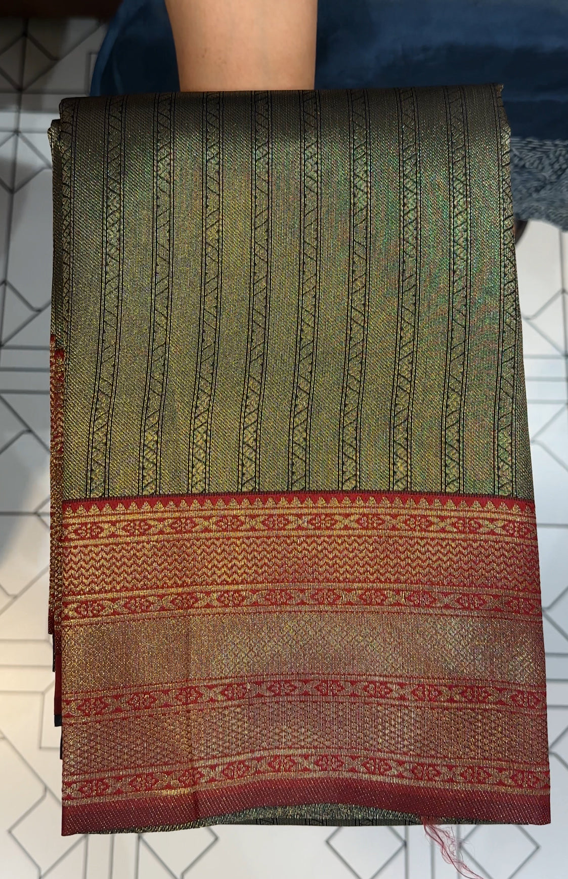 SEMI BROCADE SILK SAREES - IHA 23987