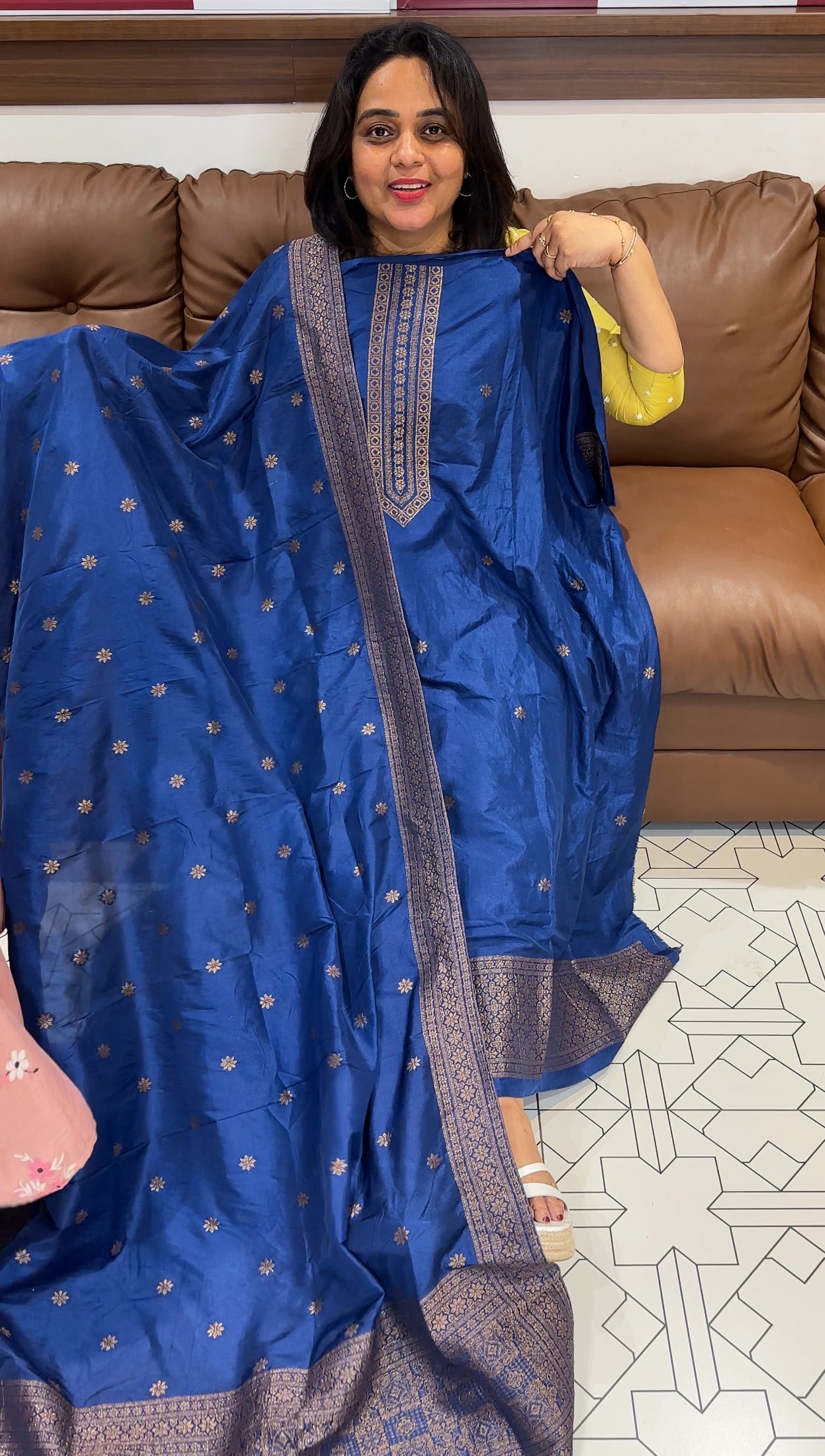 FORWARD SEMI BANARASI UNSTITCHED SALWAR SUITS - IHA 26363