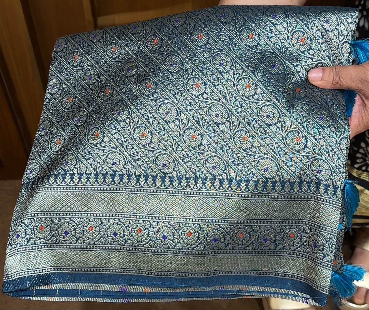 SEMI KATAN SAREES - IHA 21604