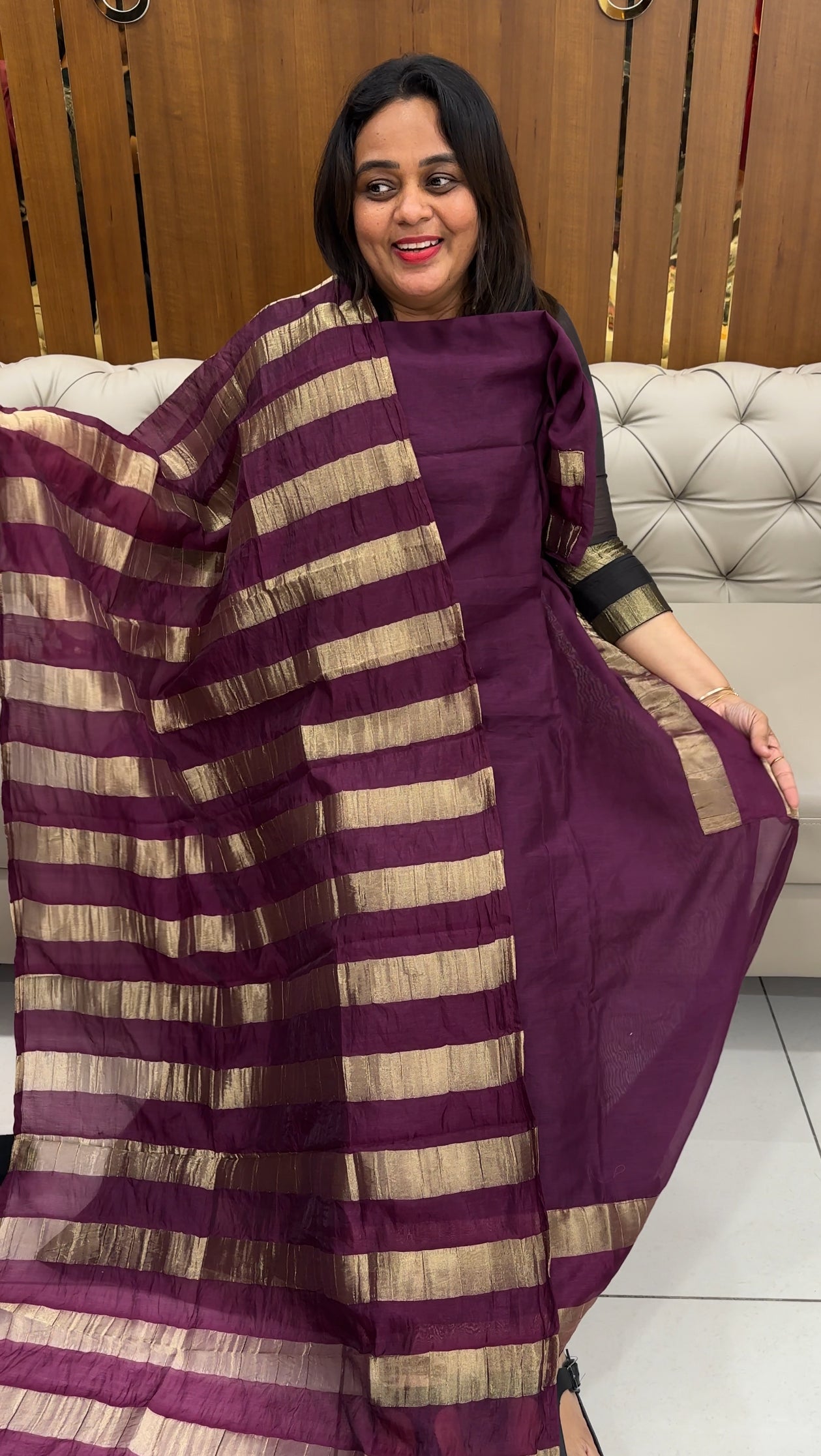 FORWARD MODAL CHANDERI UNSTITCHED SALWAR SUITS - IHA 26355
