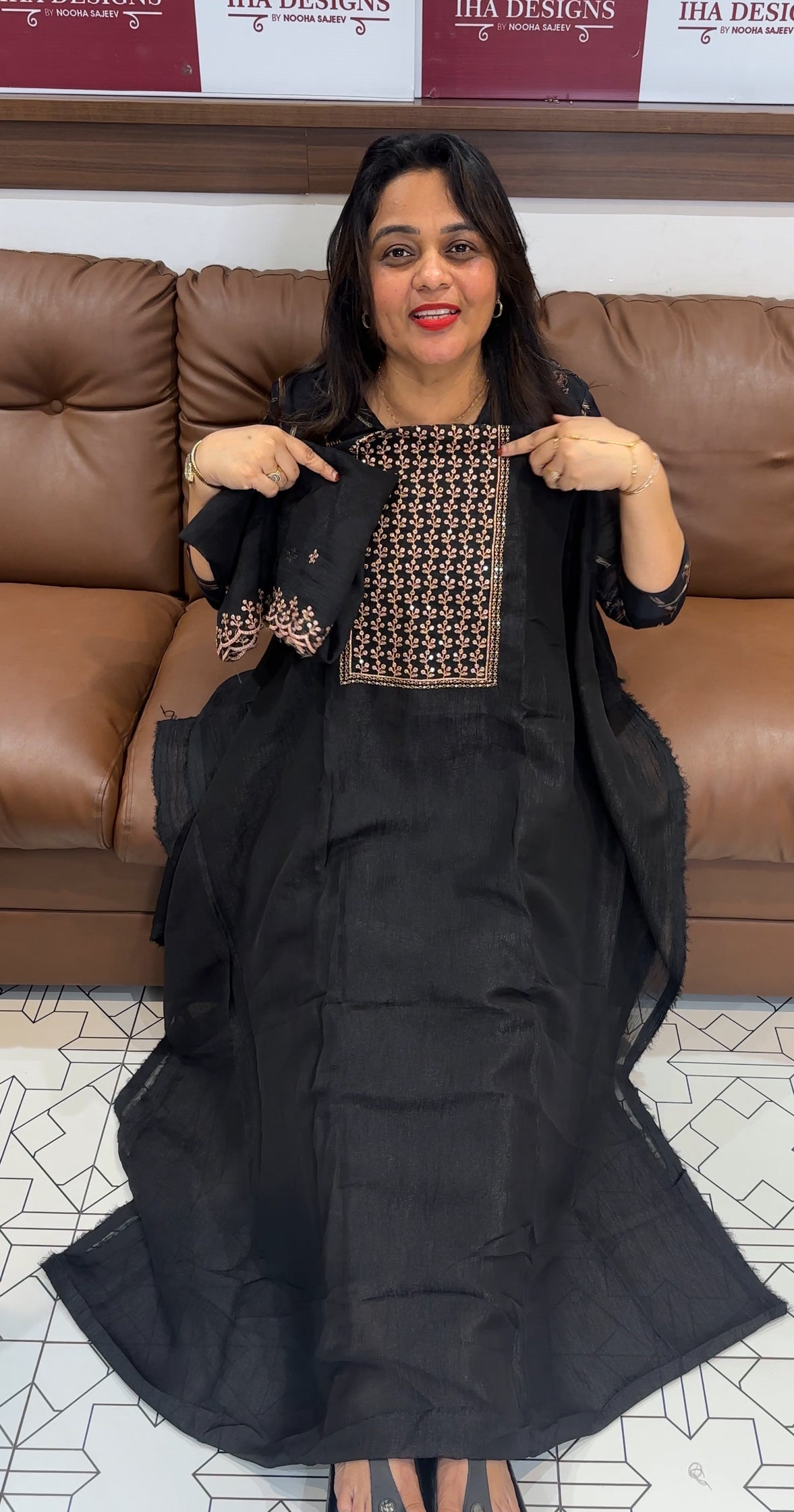 SHIMMER CHIFFON UNSTITCHED SALWAR SUITS - IHA 25176