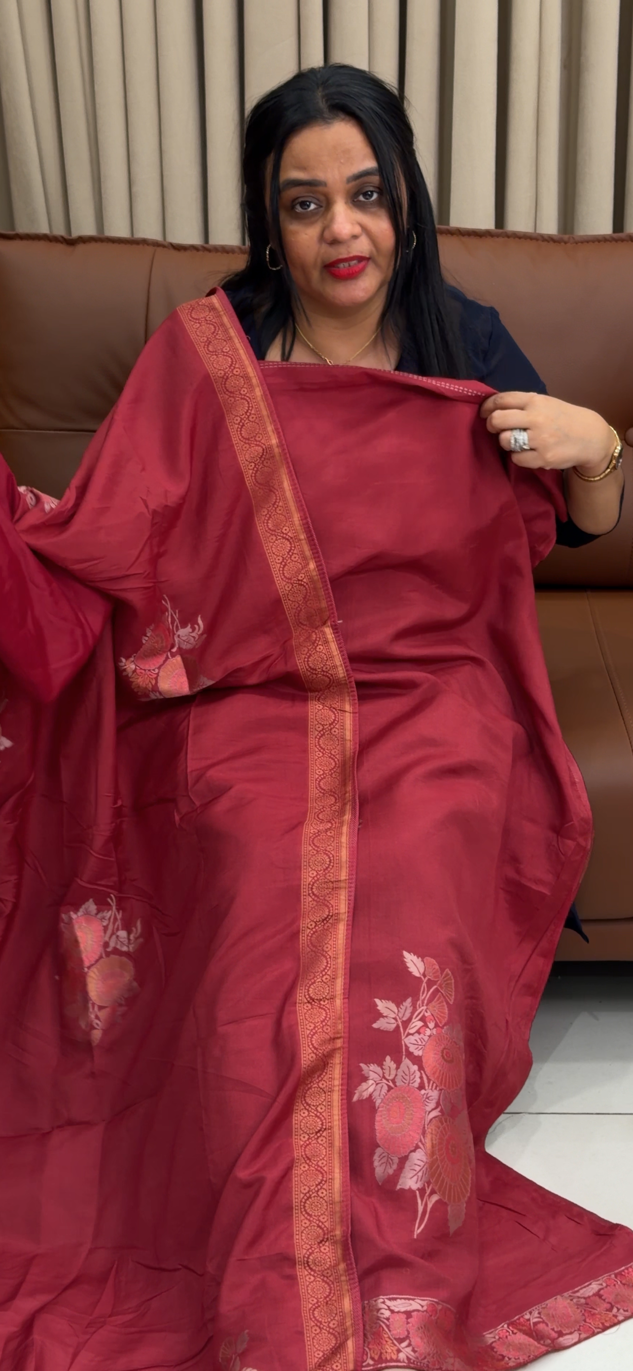 SEMI BANARASI UNSTITCHED SALWAR SUITS - IHA 34677