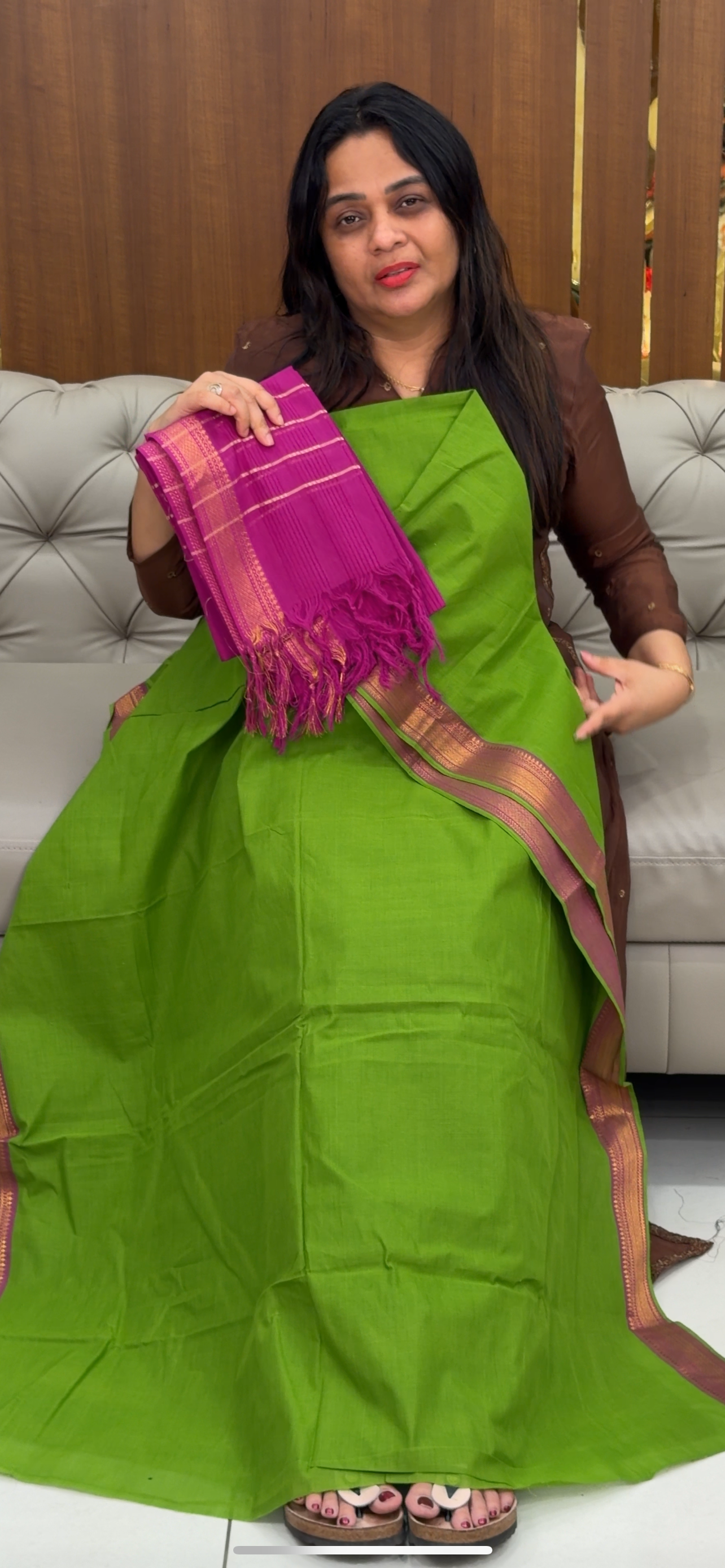 HANDLOOM COTTON UNSTITCHED SALWAR SUITS - IHA 29287