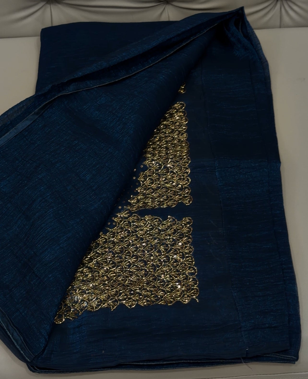 VELVET ORGANZA SAREES - IHA 28722