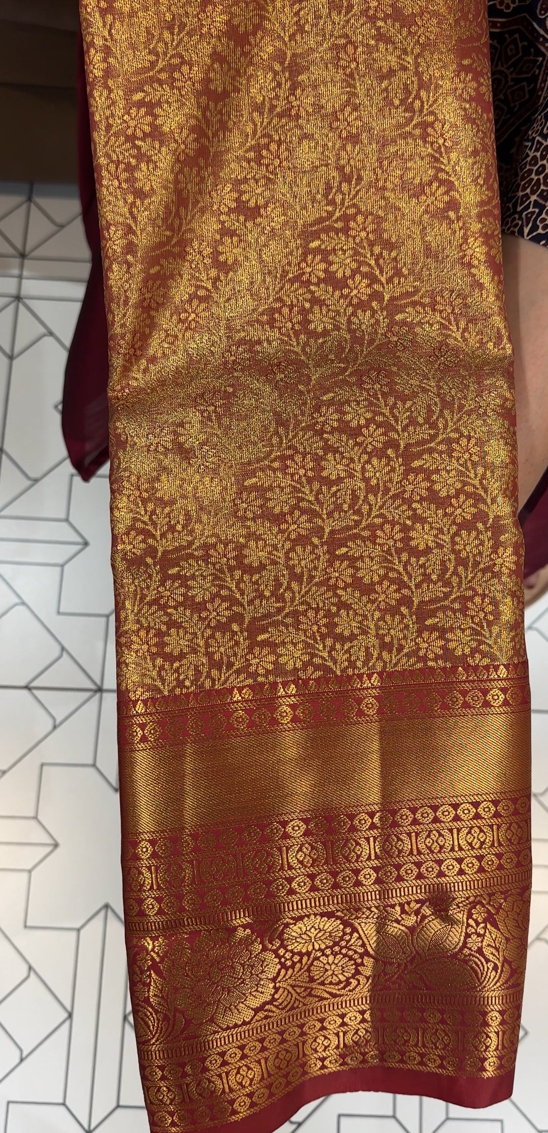SEMI TISSUE KANCHIPURAM SILK SAREES - IHA 27831