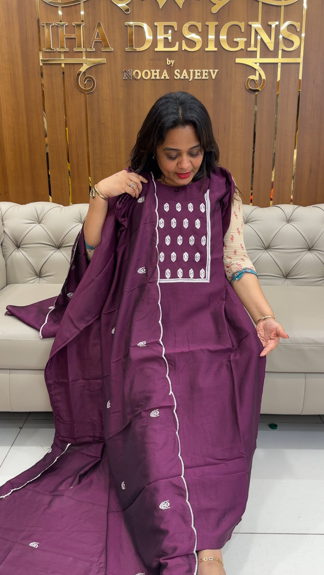 VICHITRA SILK TOP, BOTTOM AND DUPATTA - IHA 25186