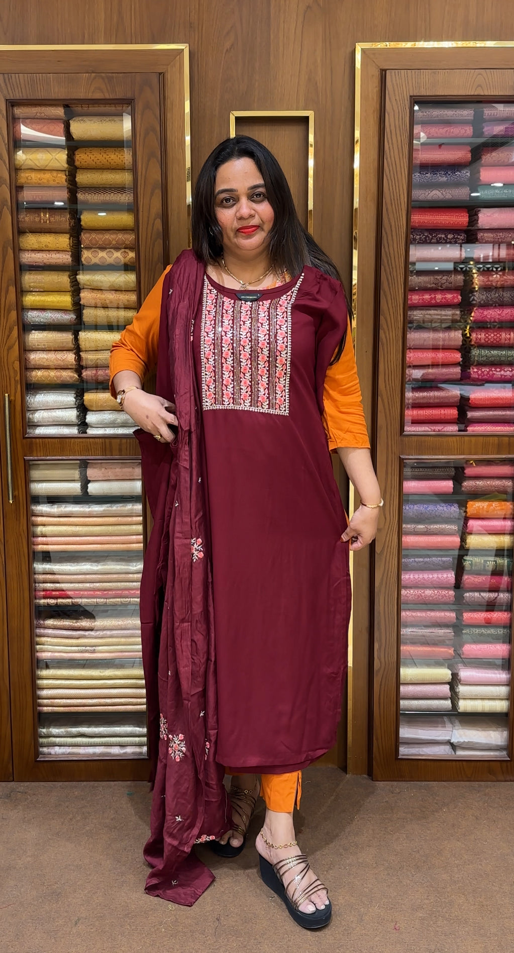 READY TO WEAR TOP, BOTTOM AND DUPATTA - IHA 24039
