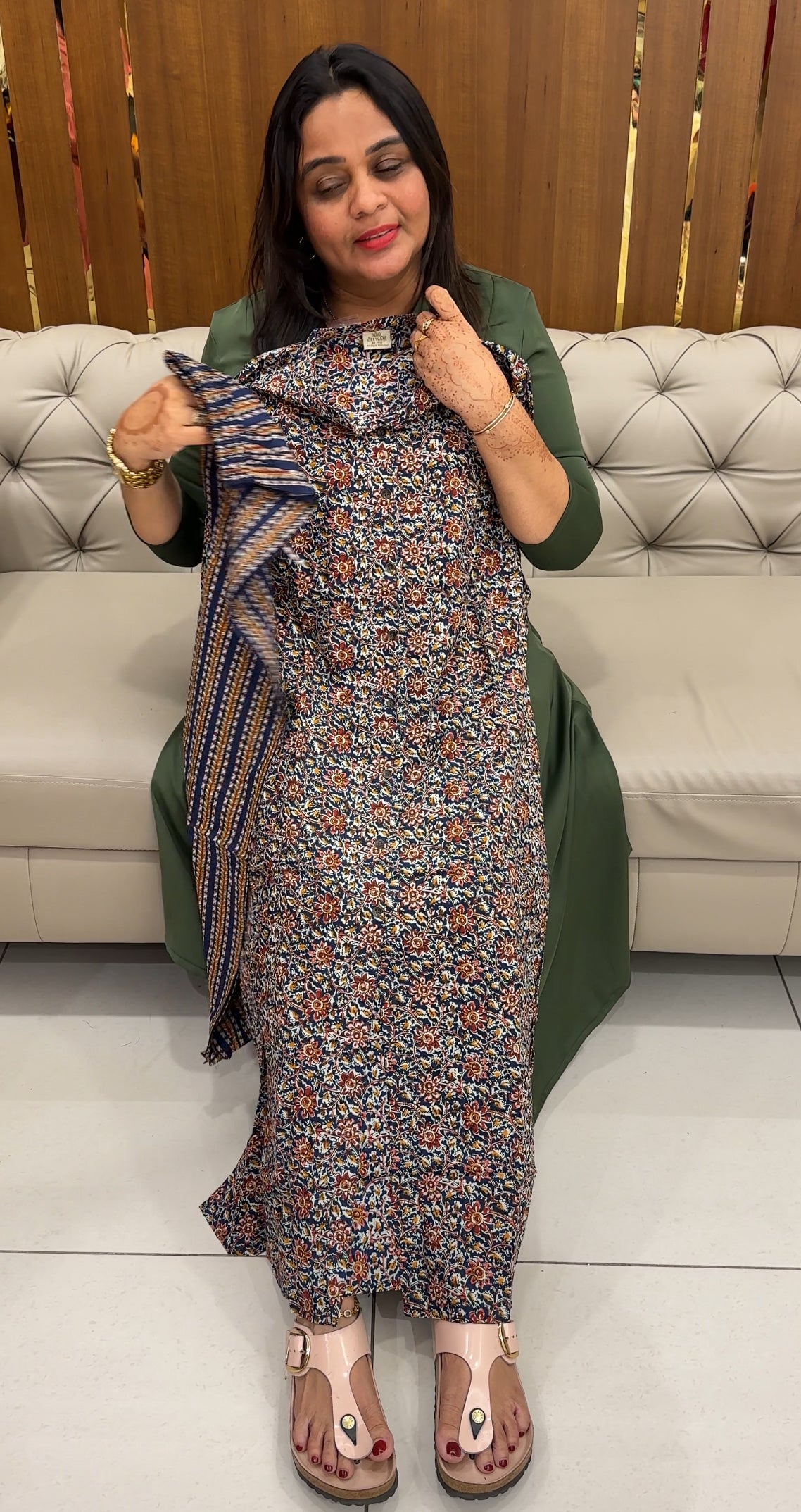AJRAKH PRINTED LONG CO-ORDS SETS - 27573