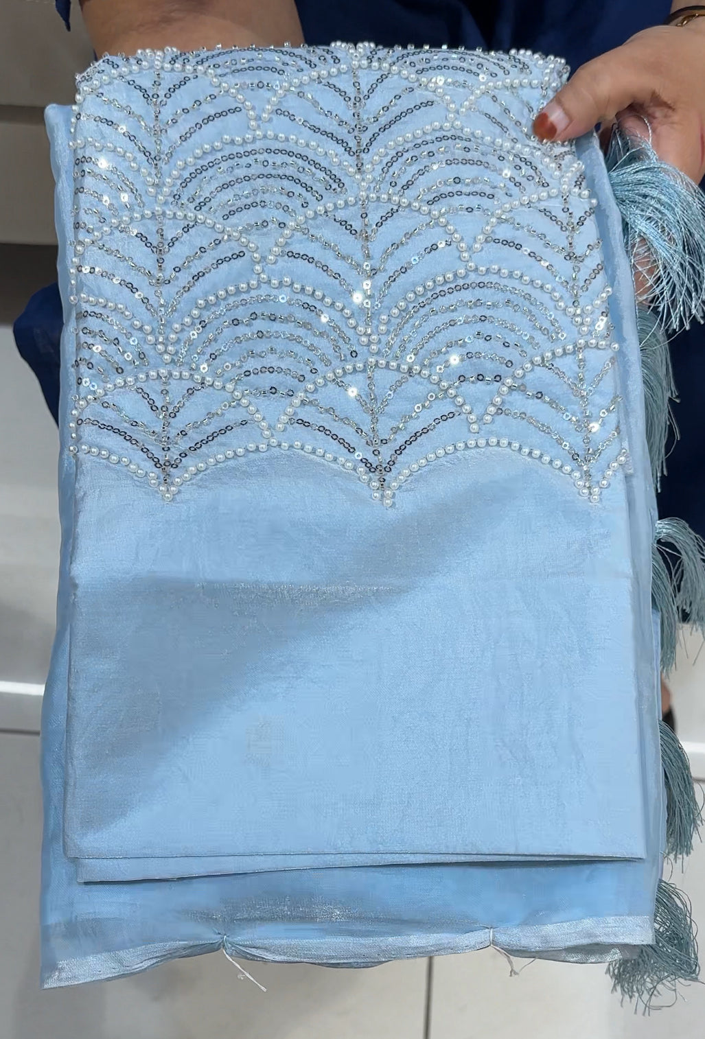 DESIGNER HAND WORKED SAREES - IHA 25964