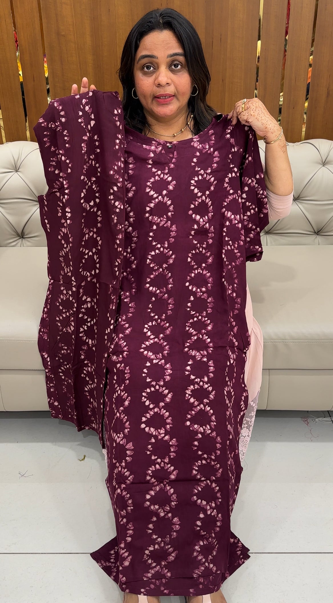 BATIK PRINTED TOP AND BOTTOM - IHA 27483