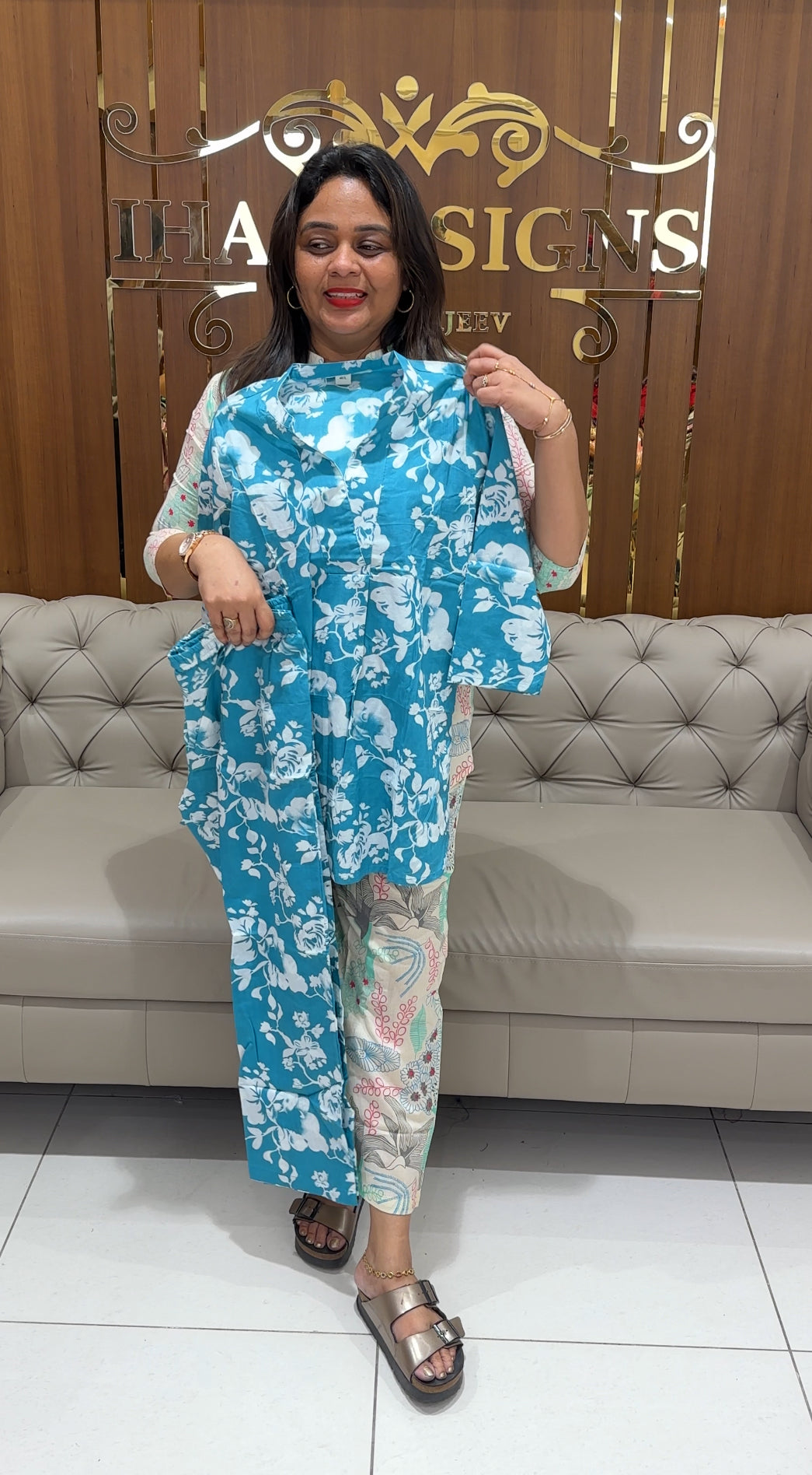 COTTON SHORT CO-ORDE SETS - IHA 24142