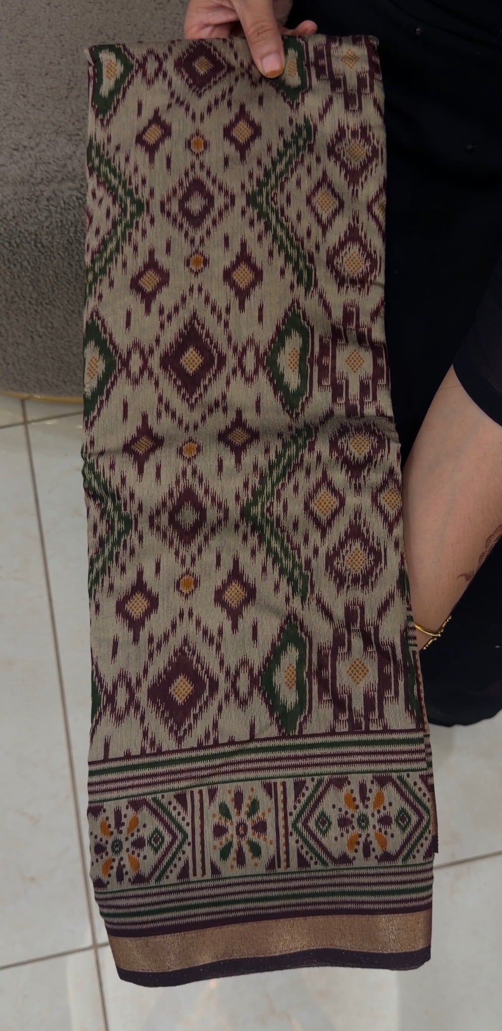 PRINTED CHANDERI SAREES - IHA 33073