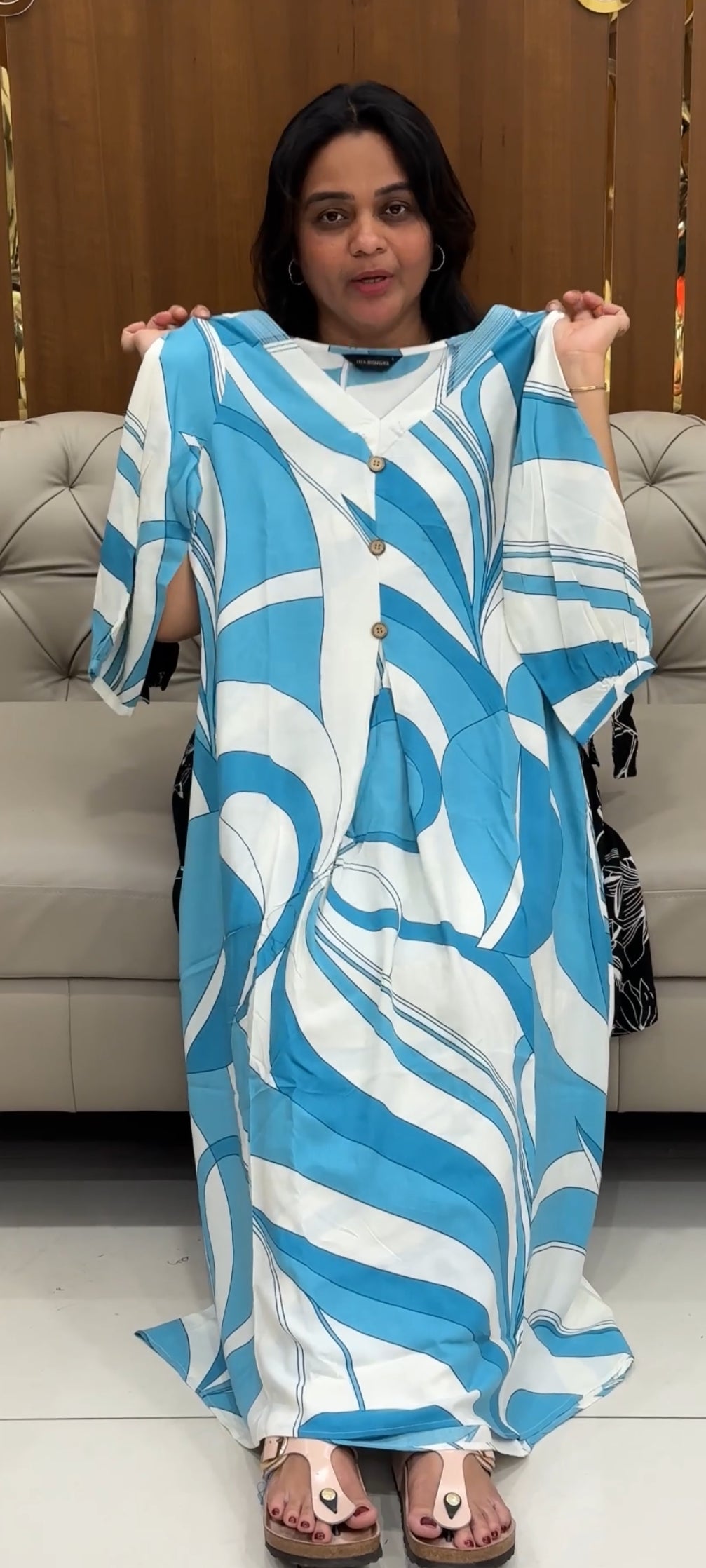 IHA'S IN-HOUSE PRINTED RAYON TOPS - IHA 27421