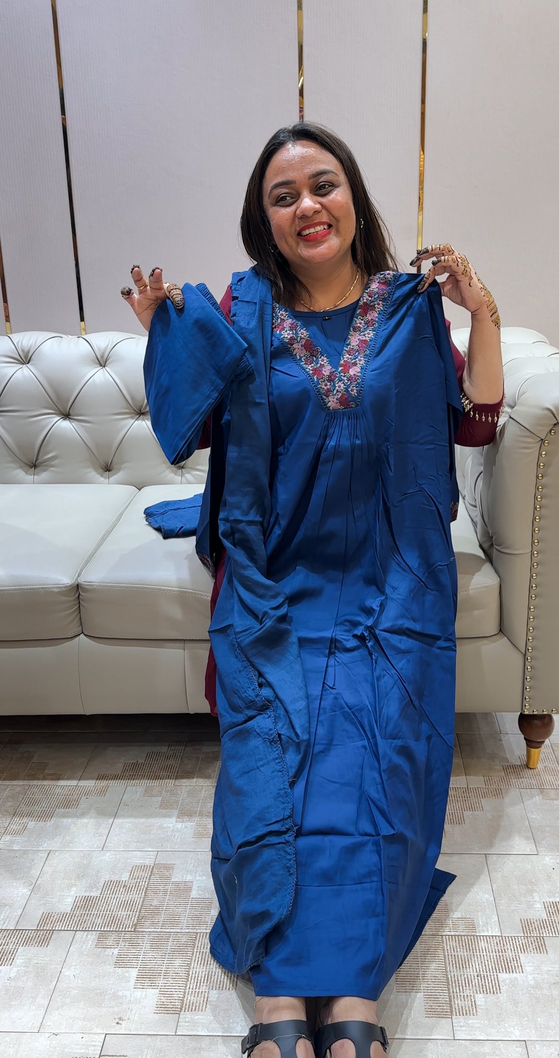 READY TO WEAR TOP,BOTTOM AND DUPATTA - IHA 21754