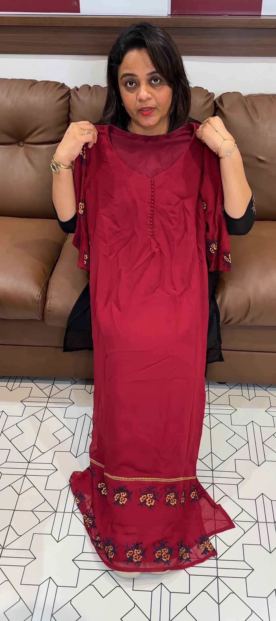 IHA'S IN-HOUSE DESIGNER TOP,.BOTTOM AND DUPATTA - IHA 24804