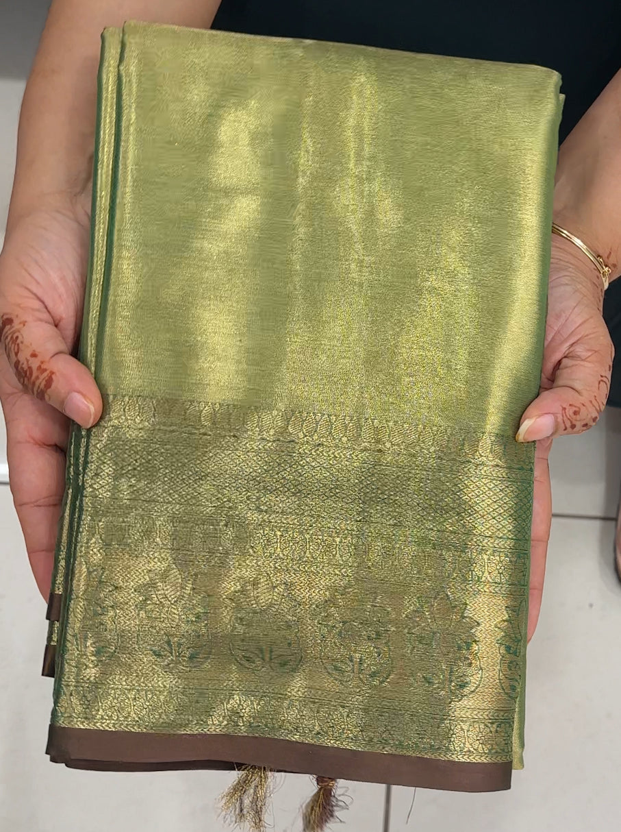 SEMI TISSUE SAREES - IHA 27432