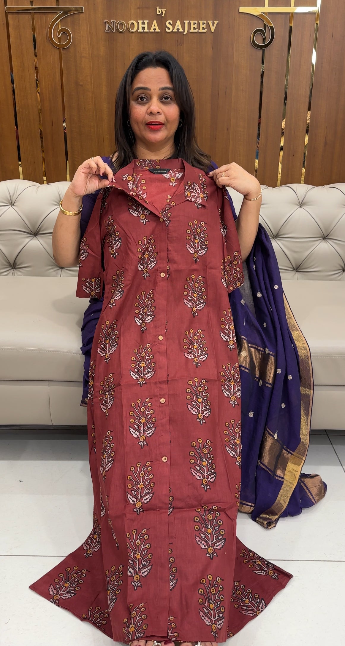 PRINTED LONG TOPS - IHA 25422