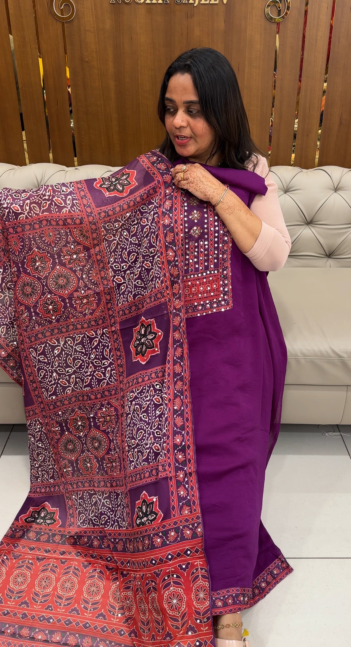 SEMI RAW SILK UNSTITCHED SALWAR SUITS - IHA 27484