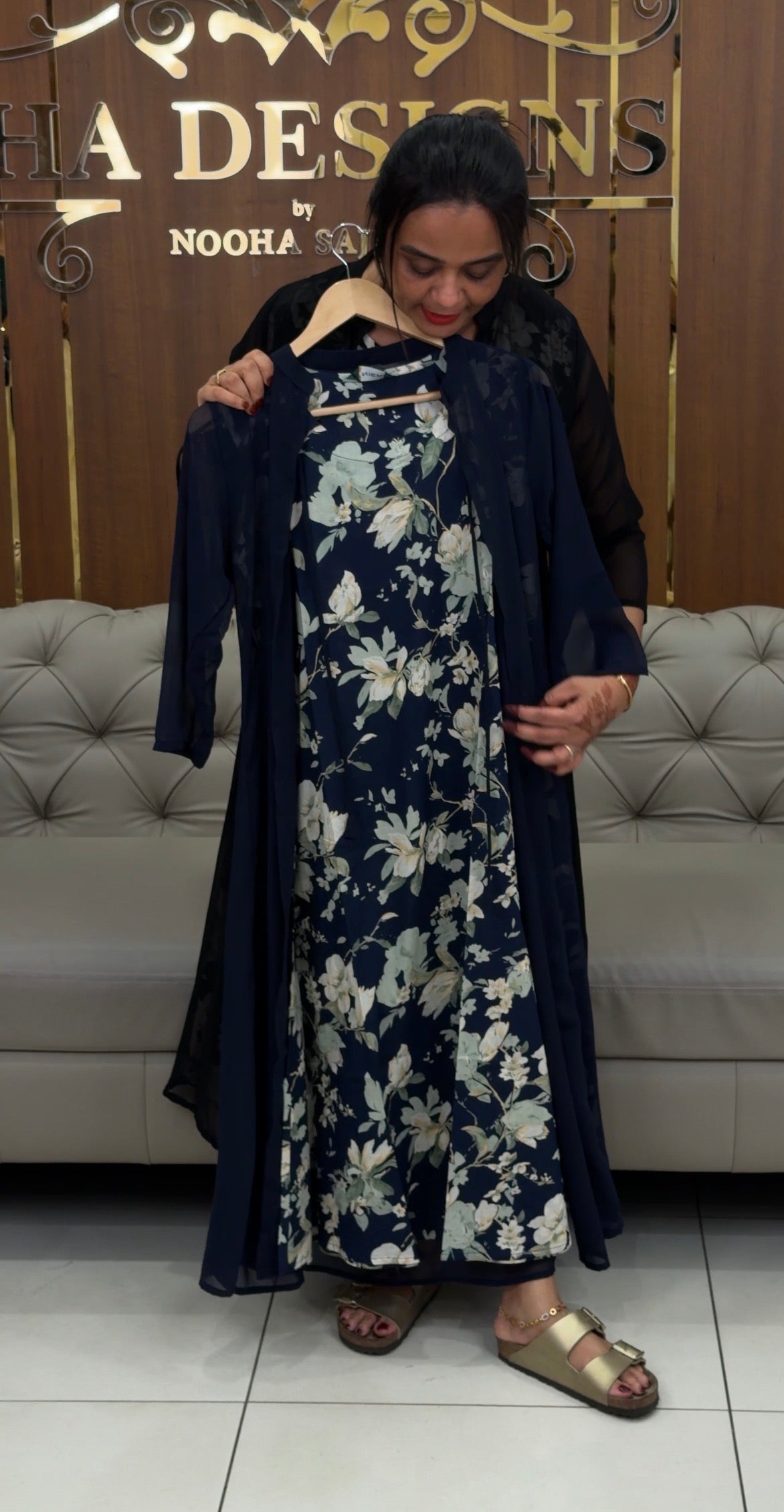 PRINTED TOP AND JACKET - IHA 31383