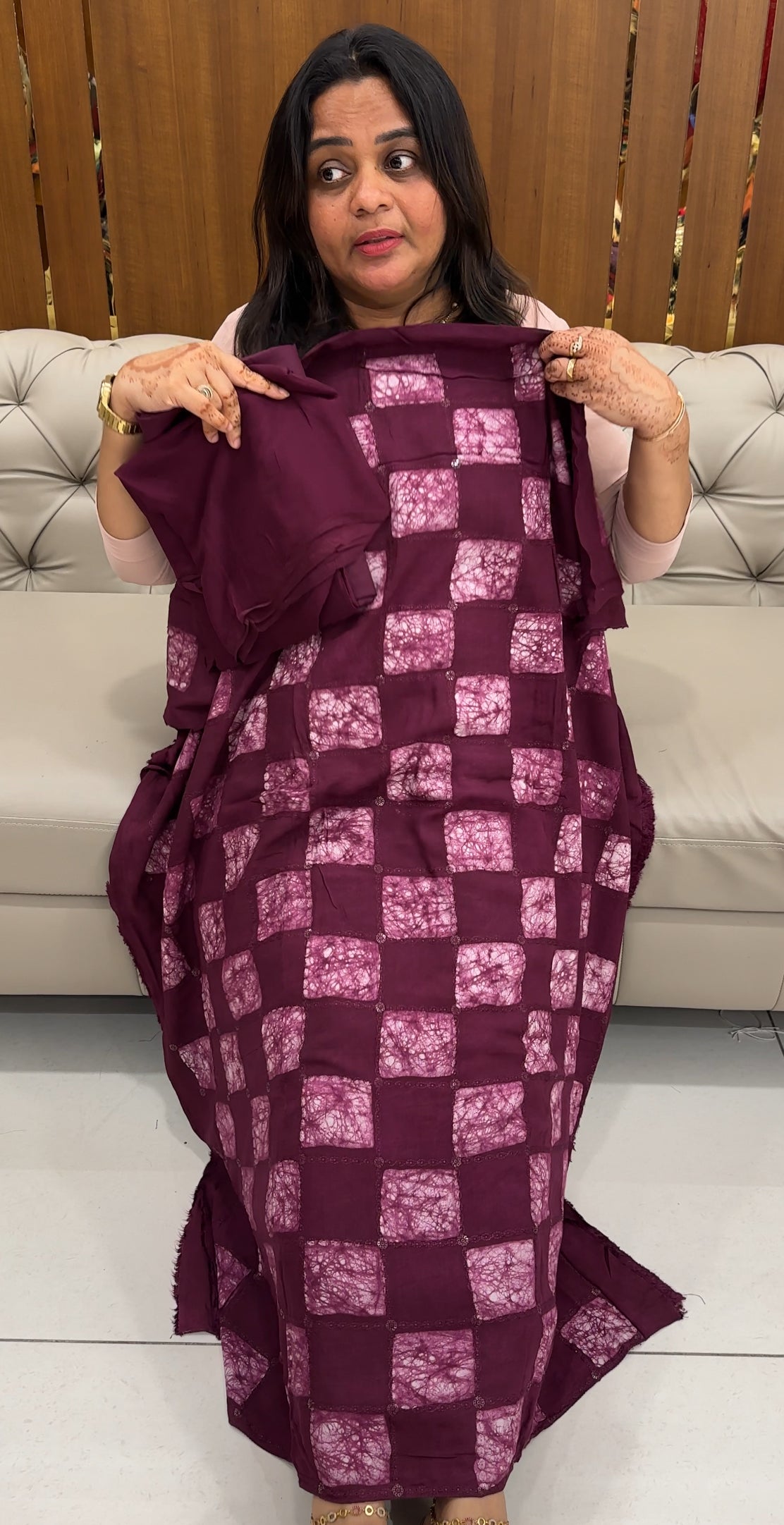 BATIK PRINTED UNSTITCHED SALWAR SUITS - IHA 27462