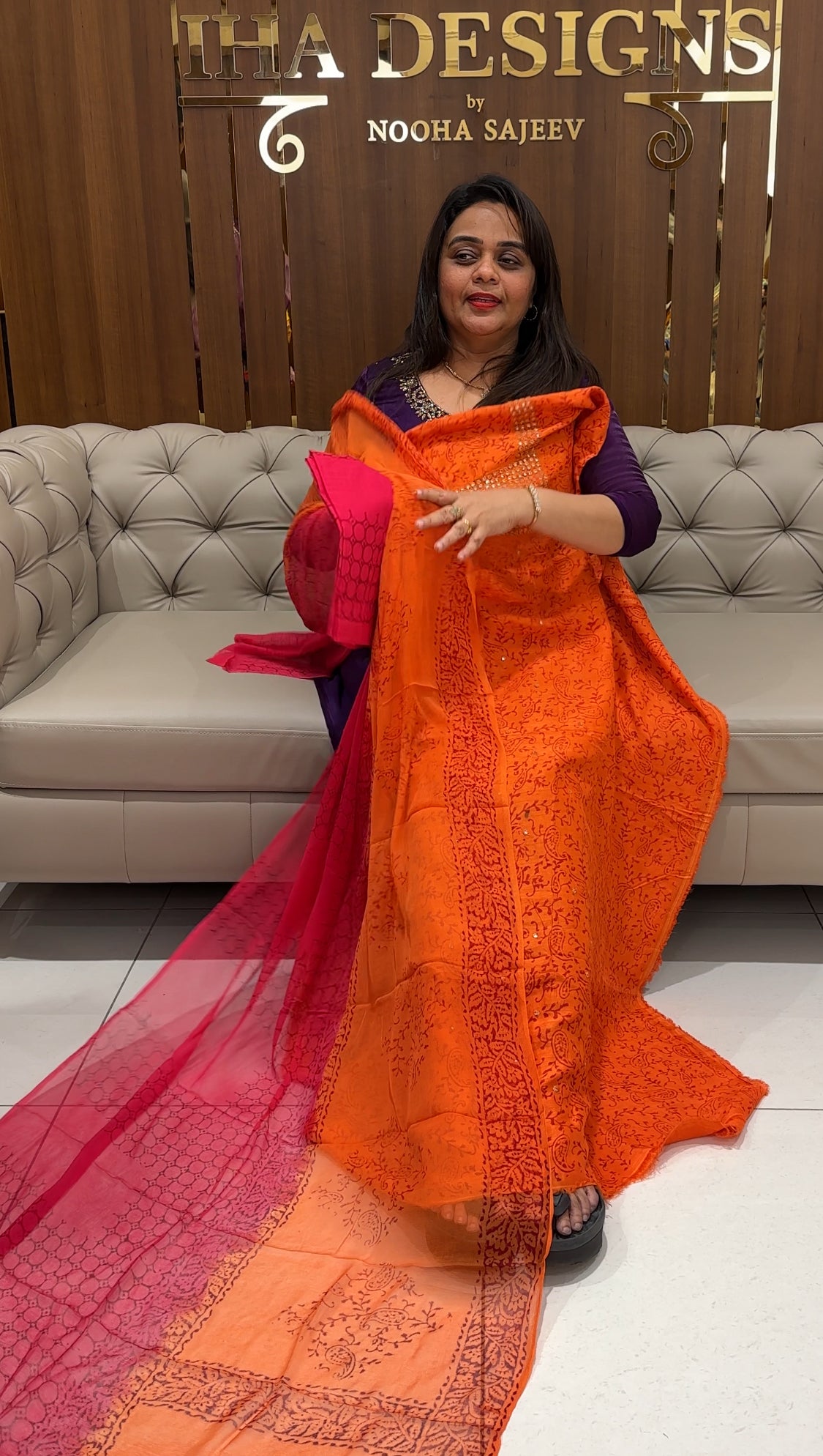 RAW SILK UNSTITCHED SALWAR SUITS - IHA 23441