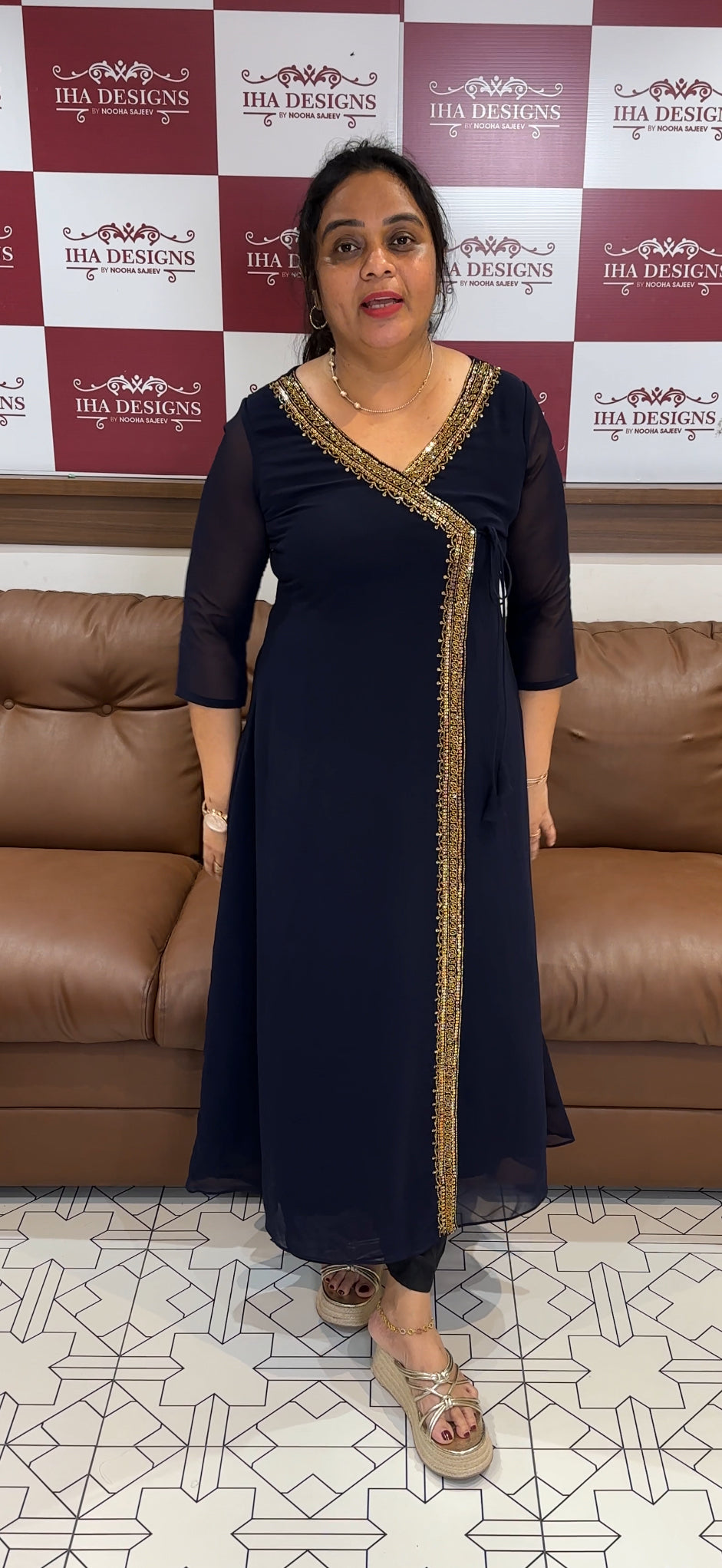 IHA'S IN-HOUSE HAND WORKED ALINE TOPS - IHA 26567