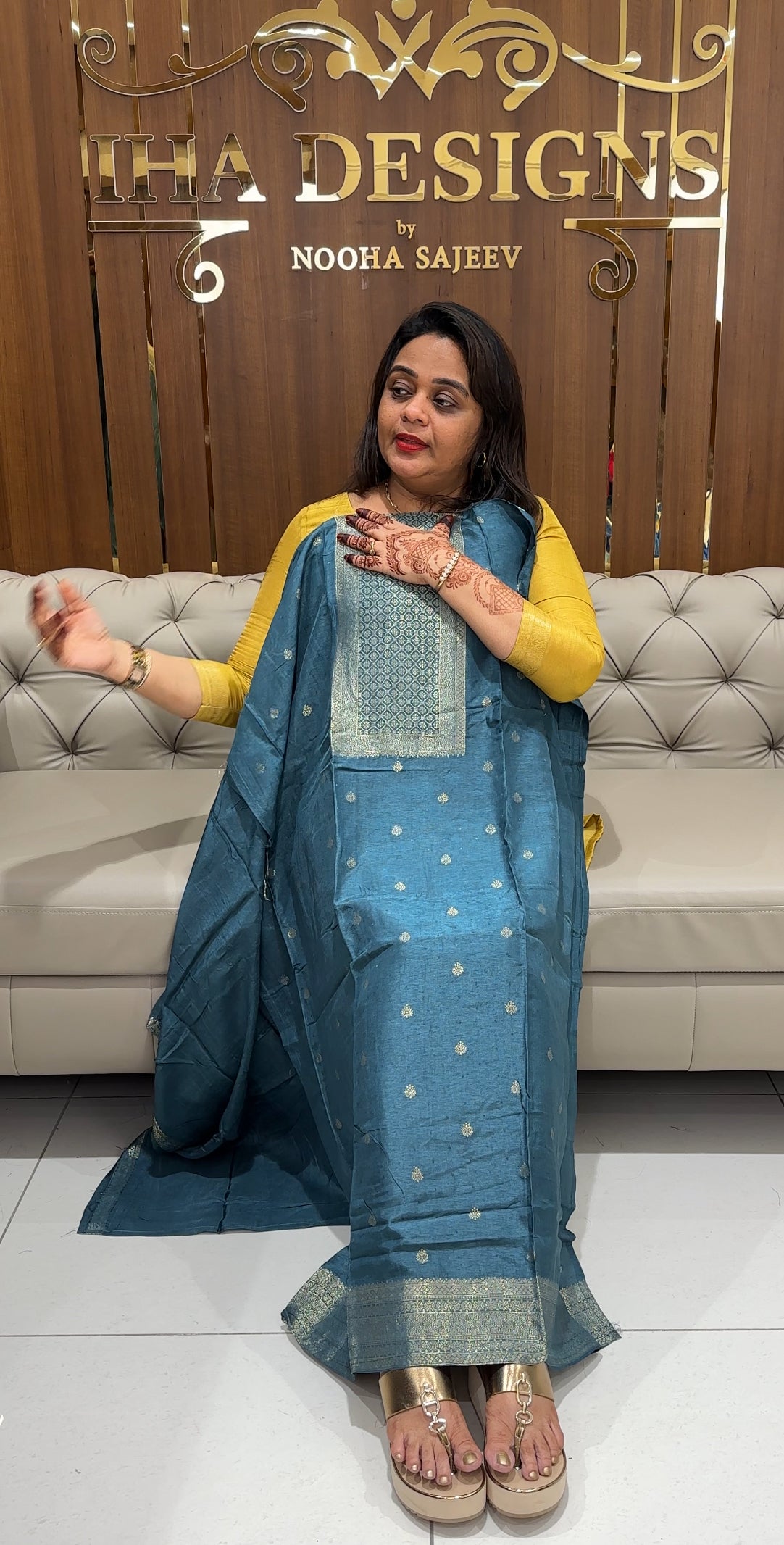 BANARASI UNSTITCHED SALWAR SUITS - IHA 23644
