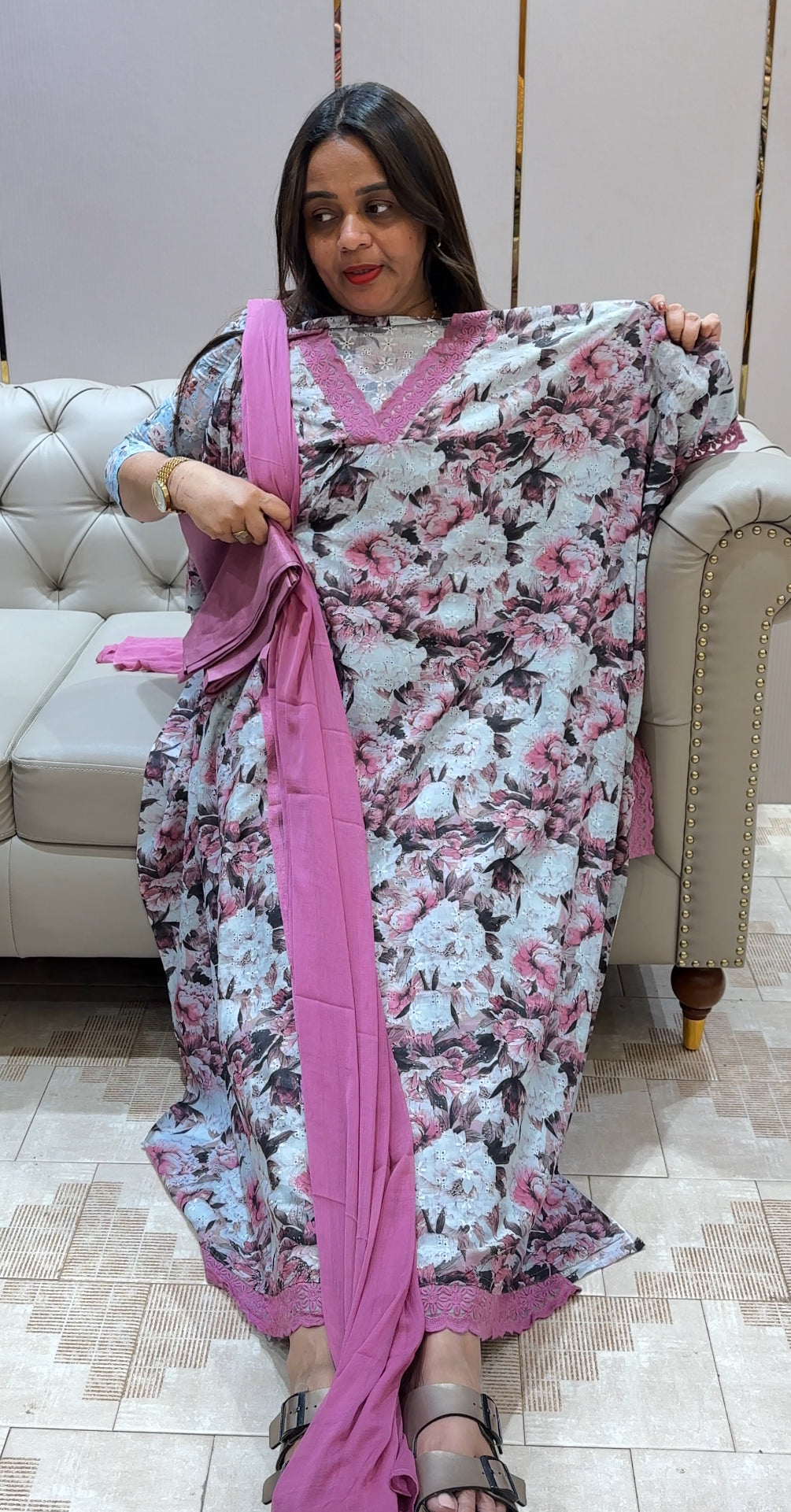 COTTON HAKOBA UNSTITCHED SALWAR SUITS - IHA 23090